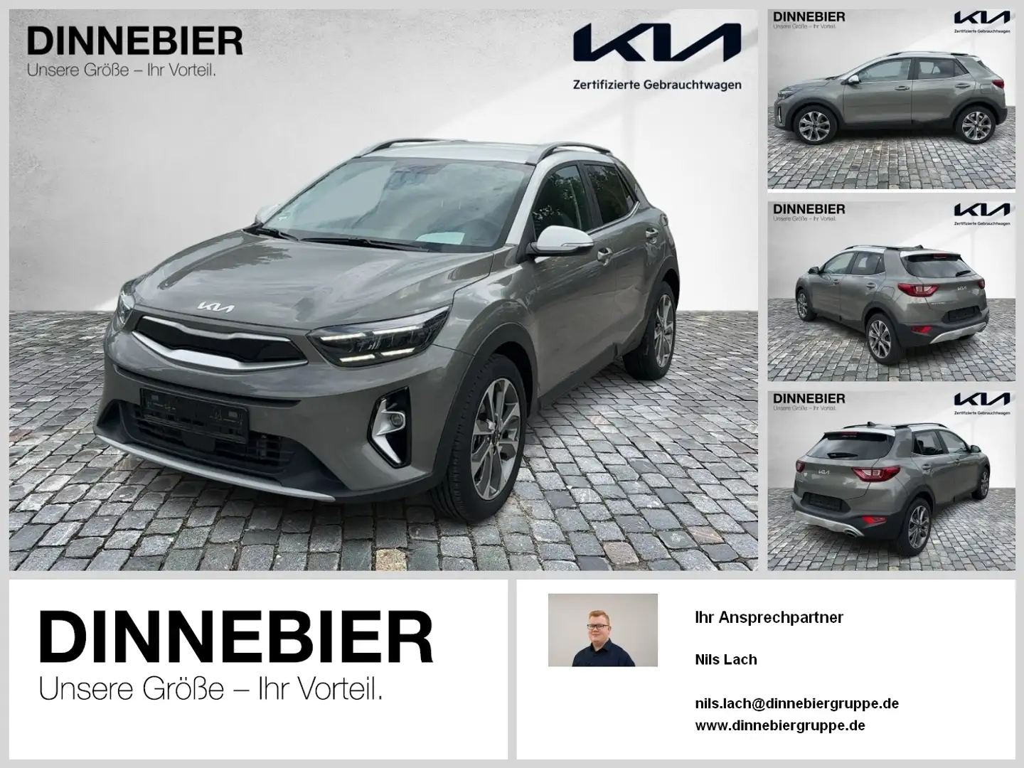 Kia Stonic Spirit Automatik+LED+Navi+Kamera+SHZ Weiß - 1