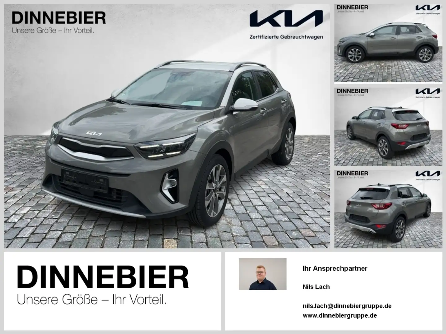 Kia Stonic Spirit Automatik+LED+Navi+Kamera+SHZ Weiß - 1