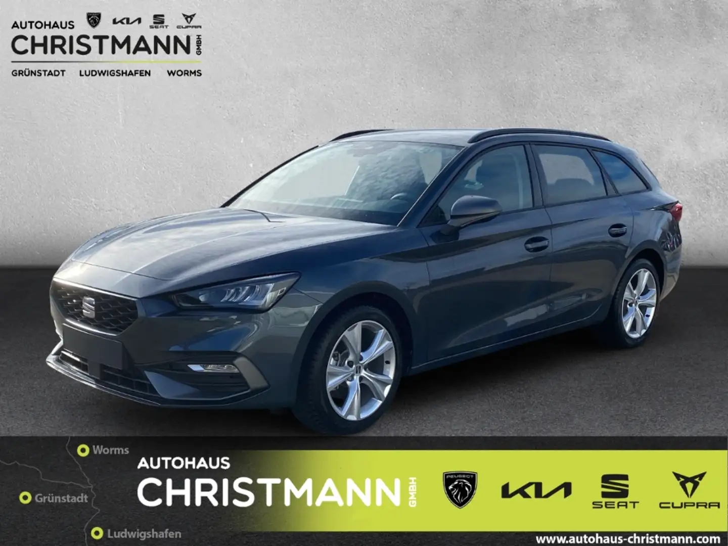 SEAT Leon Sportstourer FR 2.0 TDI EU6d Navi digitales Cockpi Gris - 1