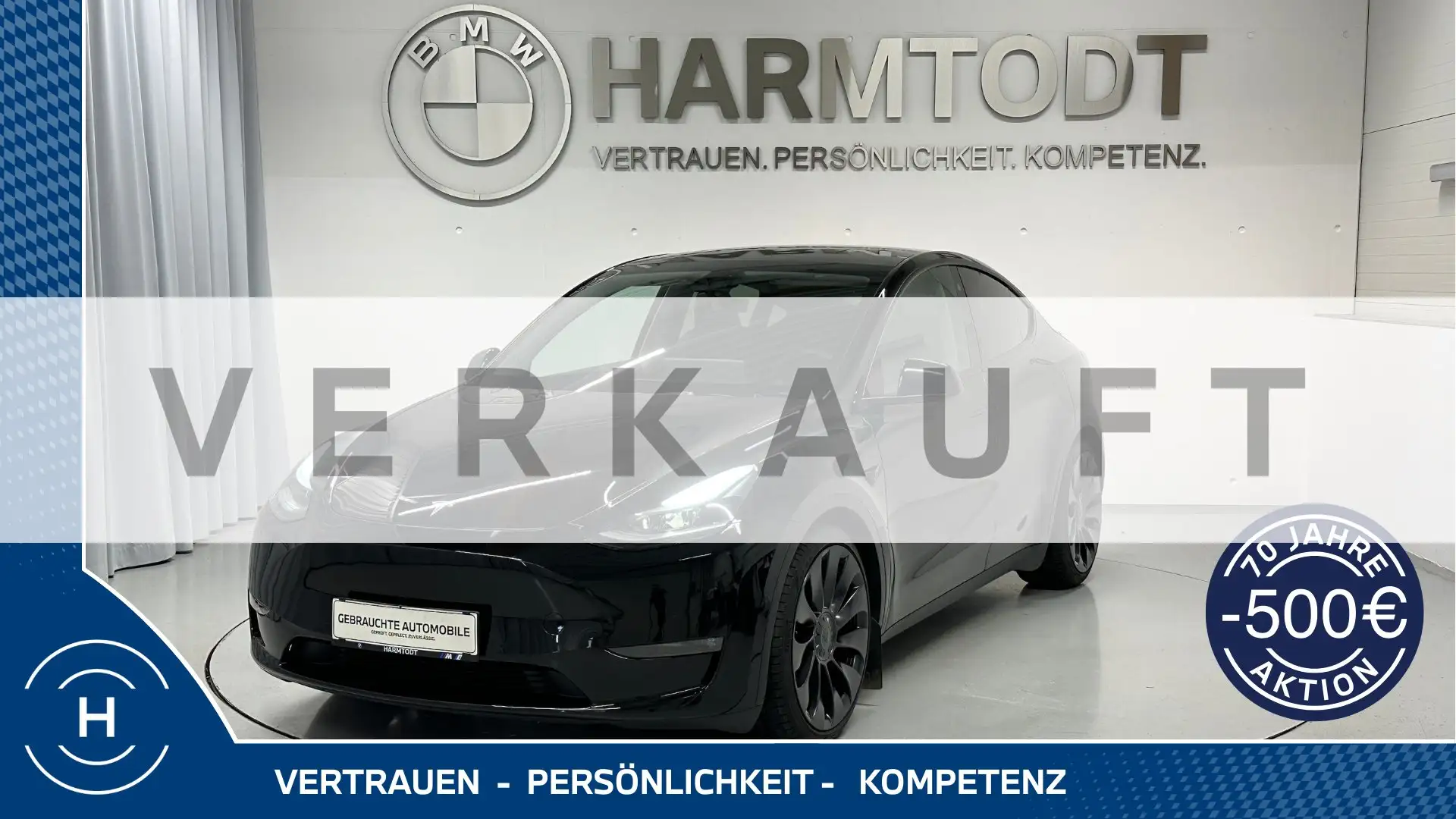 Tesla Model Y AWD Performance Schwarz - 1