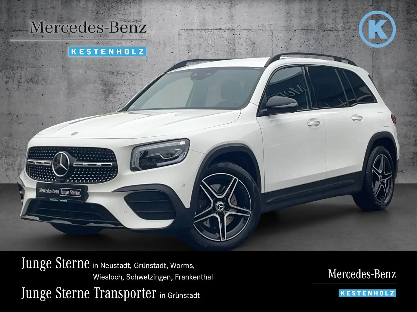 Mercedes-Benz GLB 250 GLB 250 4M AMG+NIGHT+DISTRO+KAM+KEYL+MLED+EASYP Weiß - 1