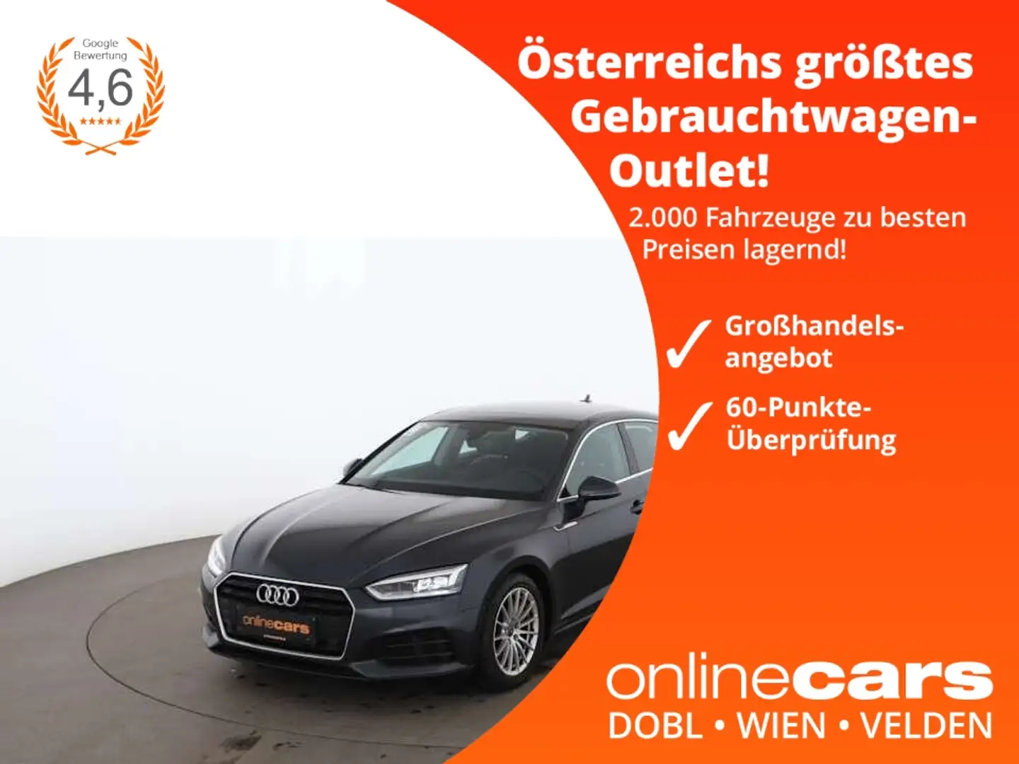 Audi A5 SB 2.0 TDI LED SKY NAVI LEDER SITZHZG PDC Grau - 1