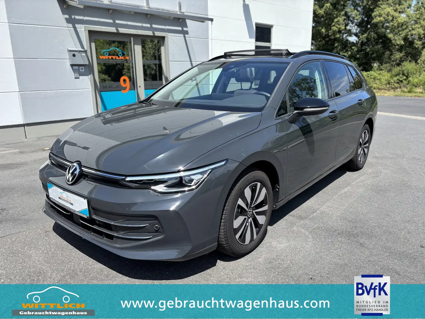 Volkswagen Golf Variant 1.5 TSI - "GOAL" +Schiebedach, +LED, +Garantie Grijs - 1