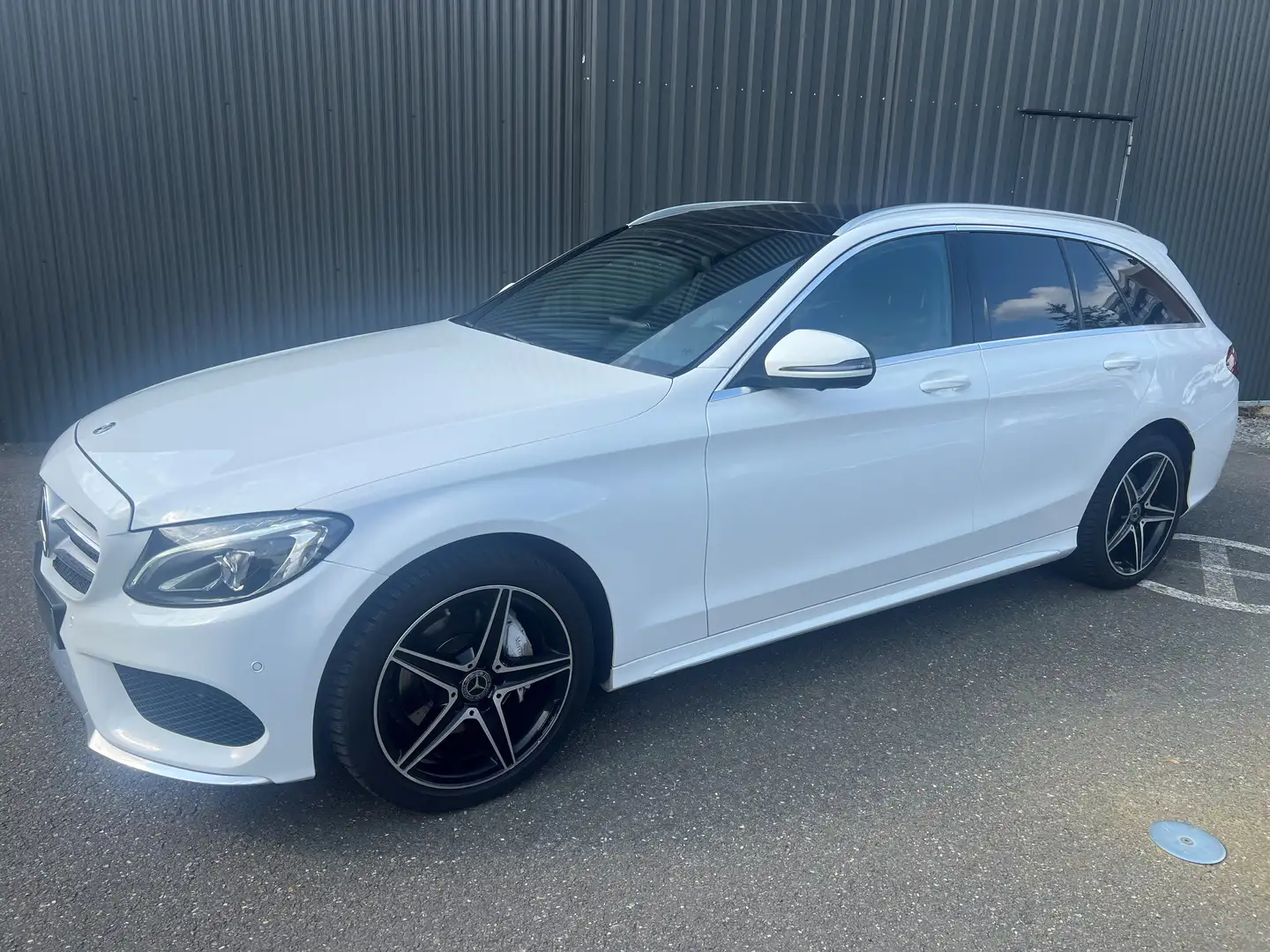 Mercedes-Benz C 200 C 200 d T 9G-TRONIC AMG Line Blanc - 1