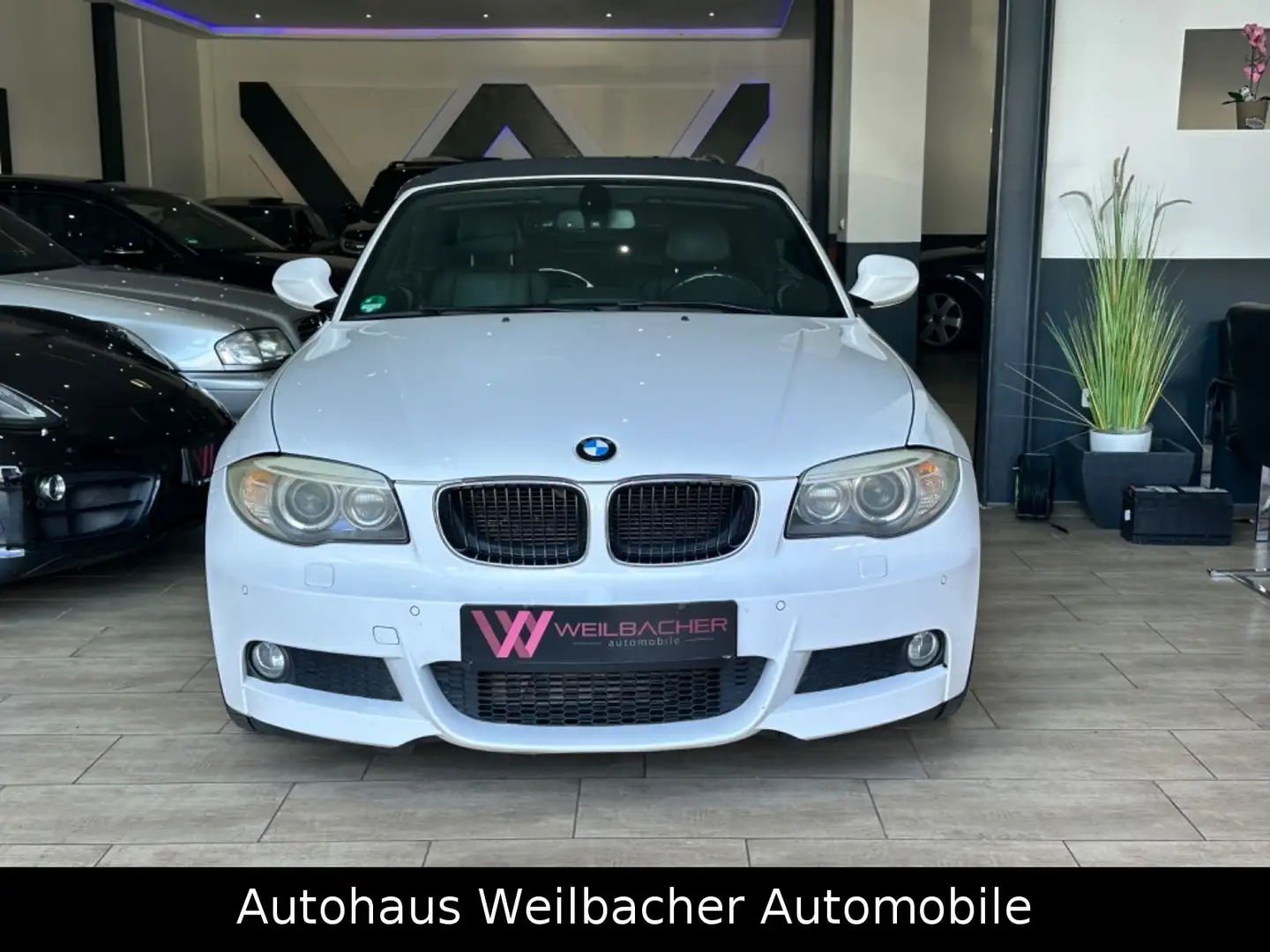 BMW 123 d Cabrio M Paket * Leder *NaviProf * Xenon * Weiß - 2