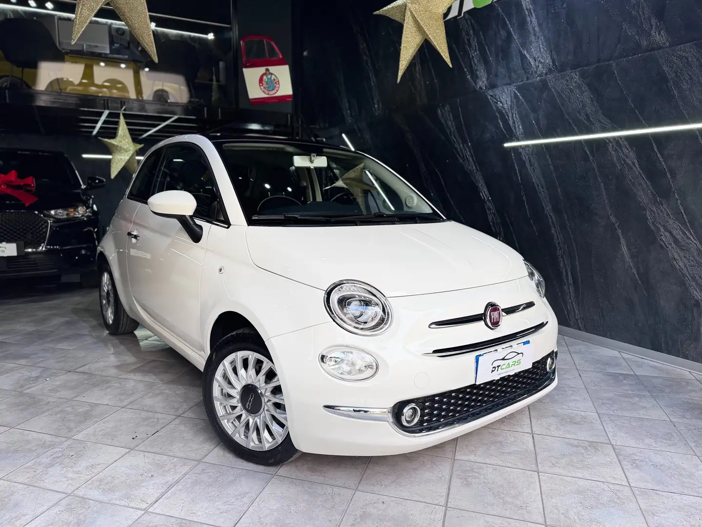 Fiat 500 1.3 mjt Lounge 95cv euro6 Tetto*Cruis Perfetta White - 1