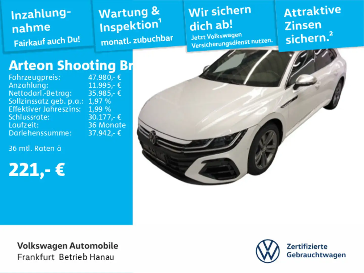 Volkswagen Arteon Arteon Shootingbrake 2.0 TSI R 4Motion Navi AHK Wit - 1