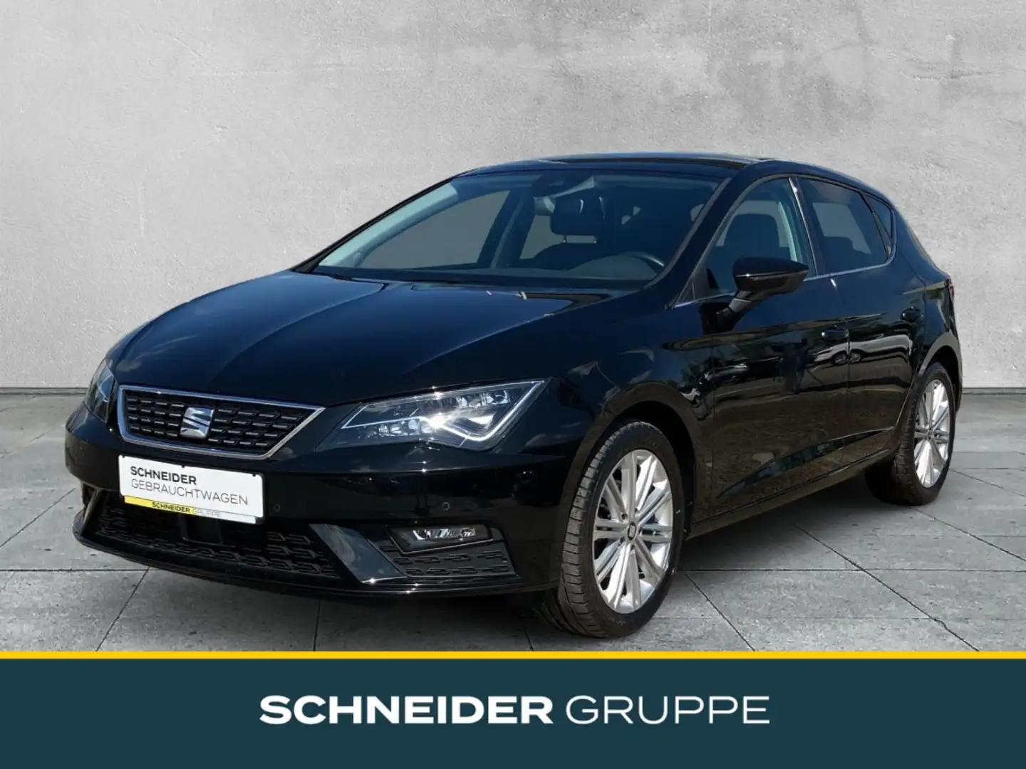 SEAT Leon Xcellence 1.5 TSI +NAVI+ACC+LED+SHZ+KESSY+ Zwart - 1