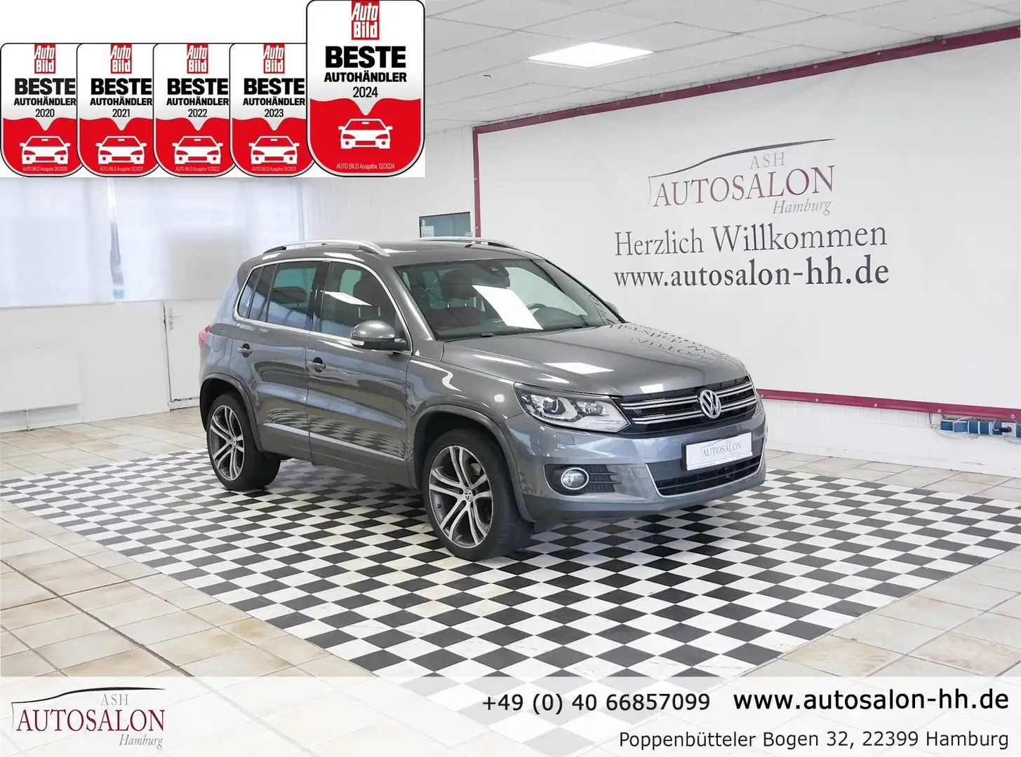 Volkswagen Tiguan Exclusive BMT*1Vorb*Serviceg.*Navi*Kam*Bixeno* Grau - 1