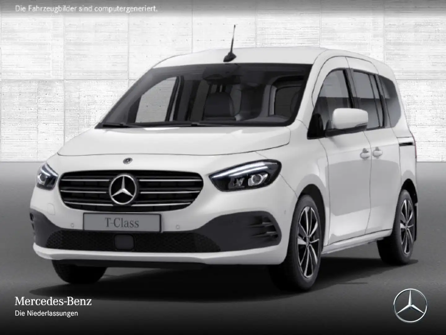 Mercedes-Benz T-Class T 180 d EDITION+PROGRESSIVE+Klimaautom+AHK+Navi Weiß - 2