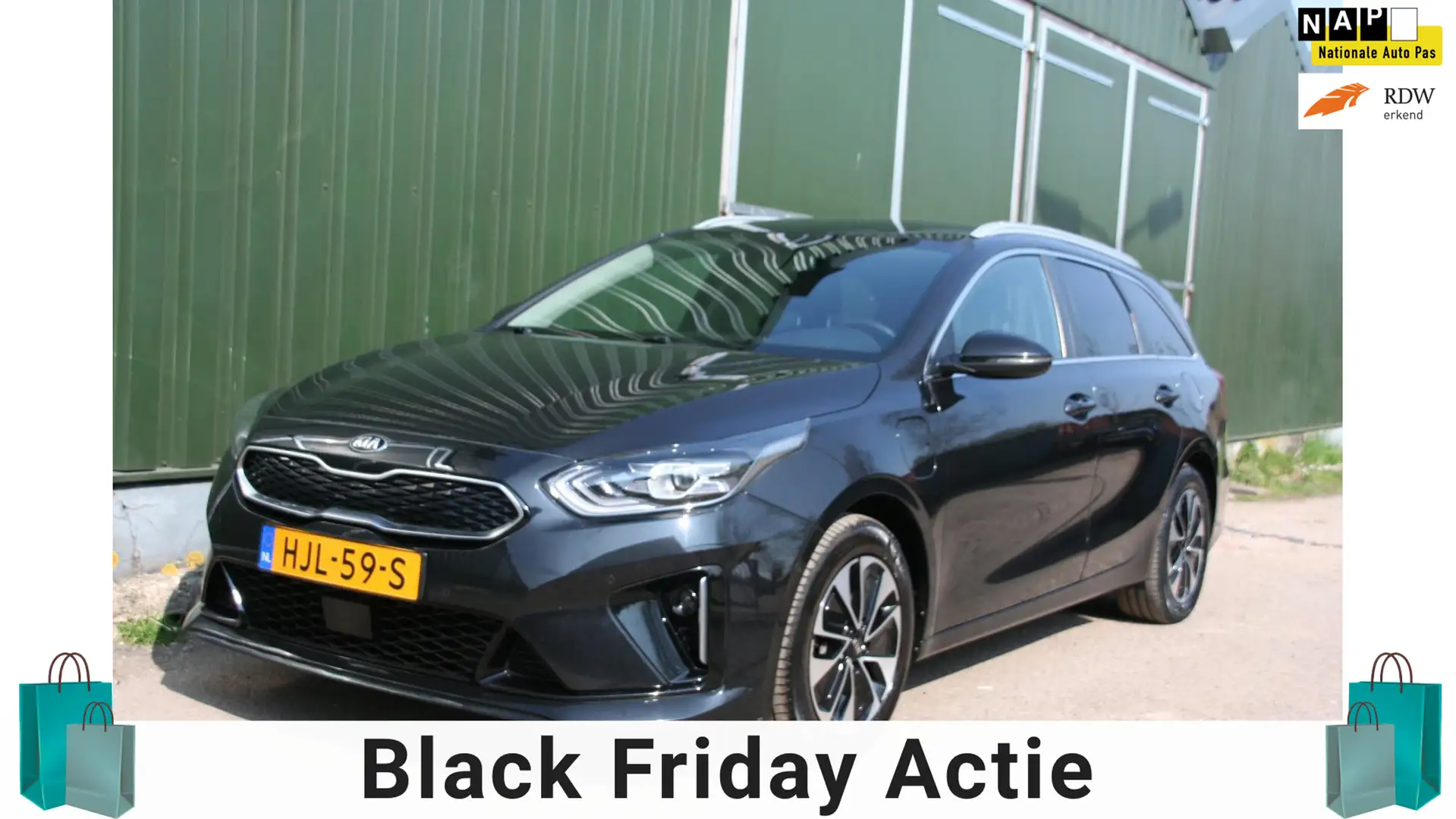 Kia Ceed SW / cee'd SW Sportswagon 1.6 GDI PHEV DynamicPlusLine, AIRCO, N Schwarz - 1
