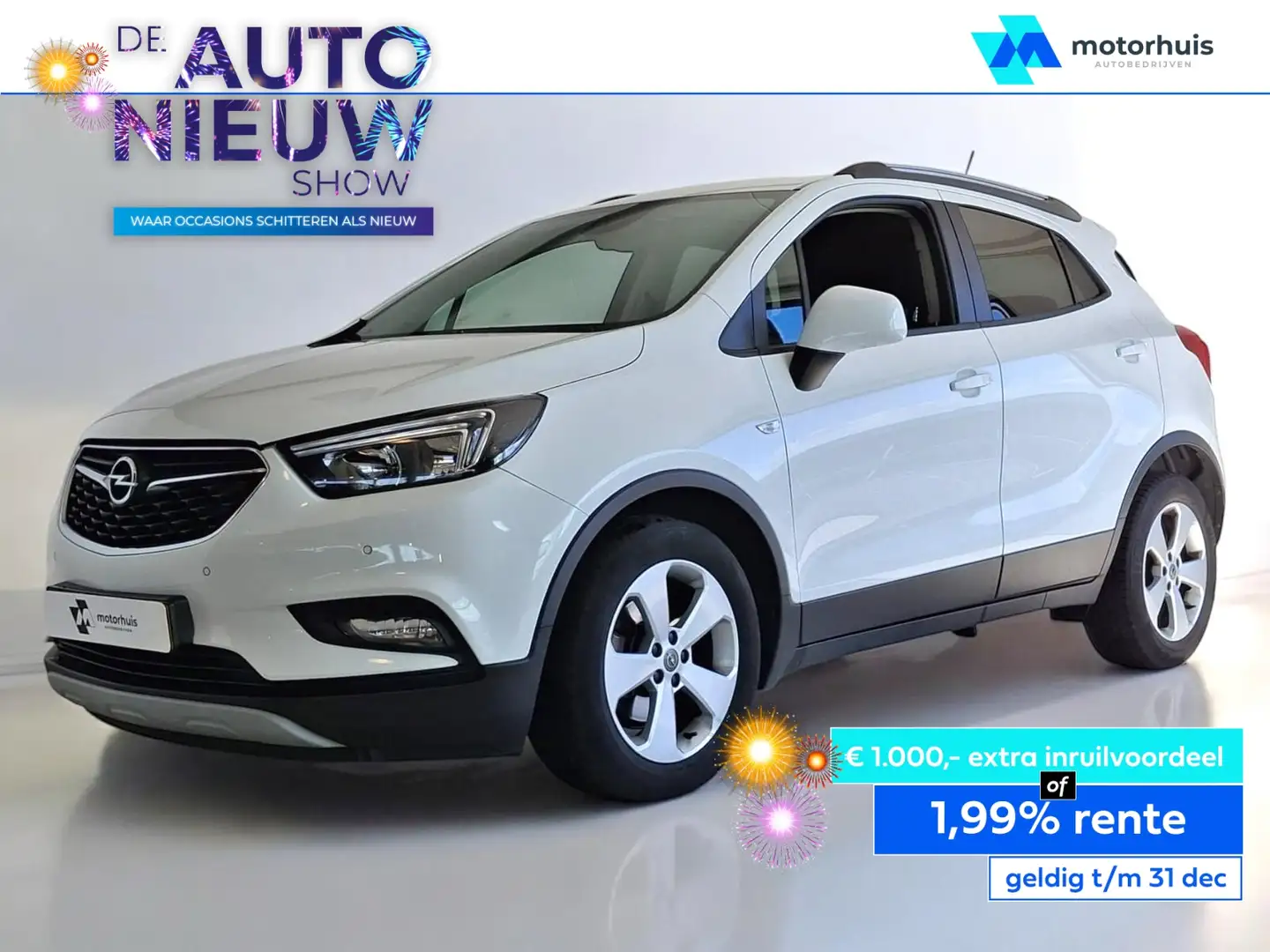 Opel Mokka X 1.4 Turbo 140pk Start/Stop Business+ LMV NAVI APPL Wit - 1
