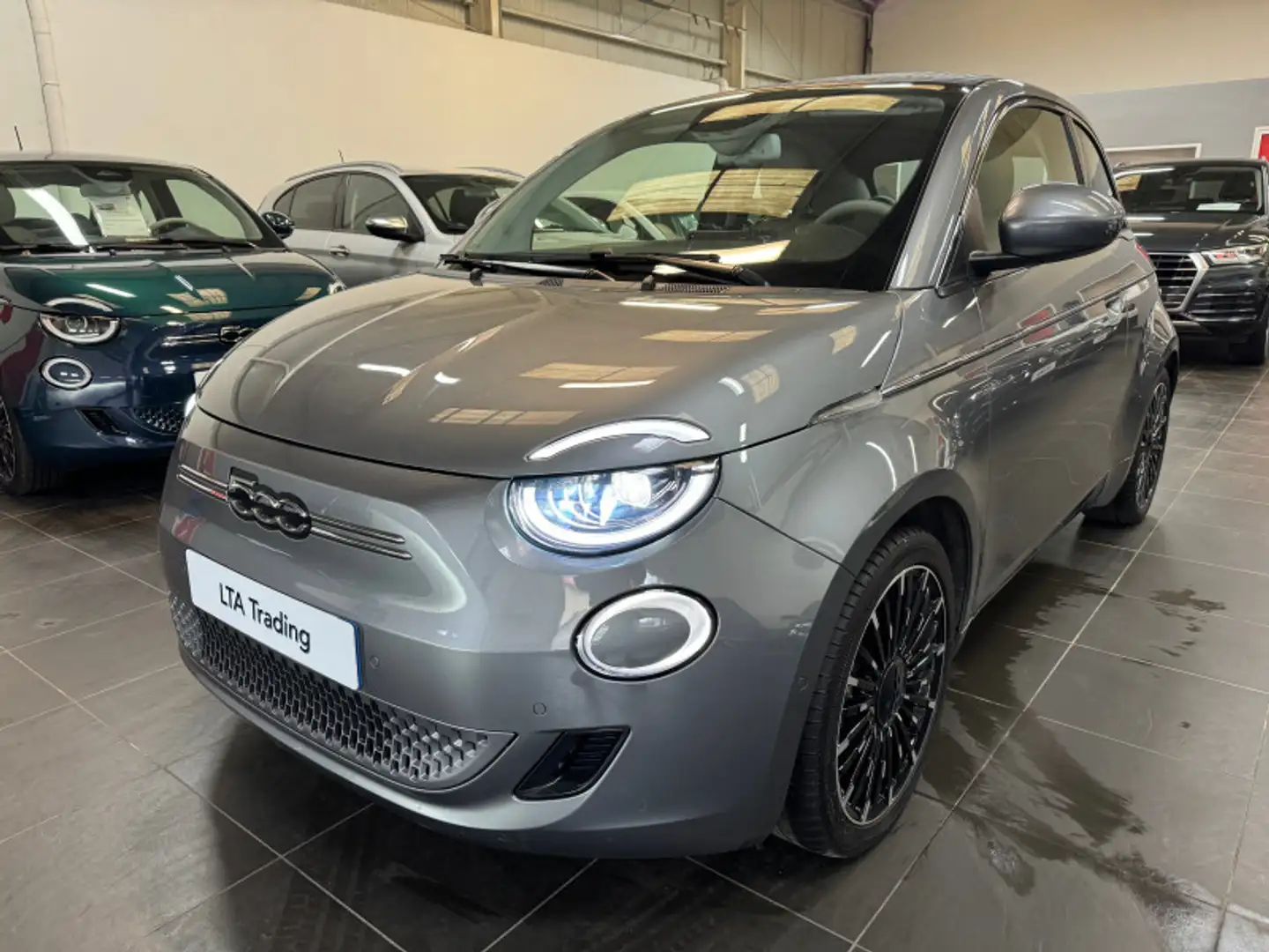 Fiat 500C E 118CH LA PRIMA Gris - 1