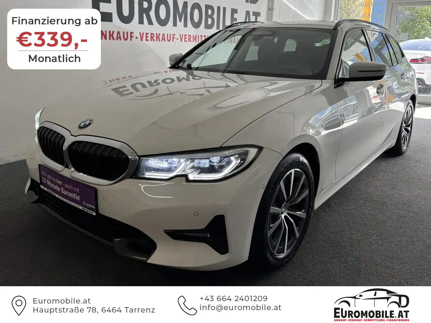 BMW 320 d xDrive Sport Line *360*AHK*LASER*Innovations-P.* Weiß - 1
