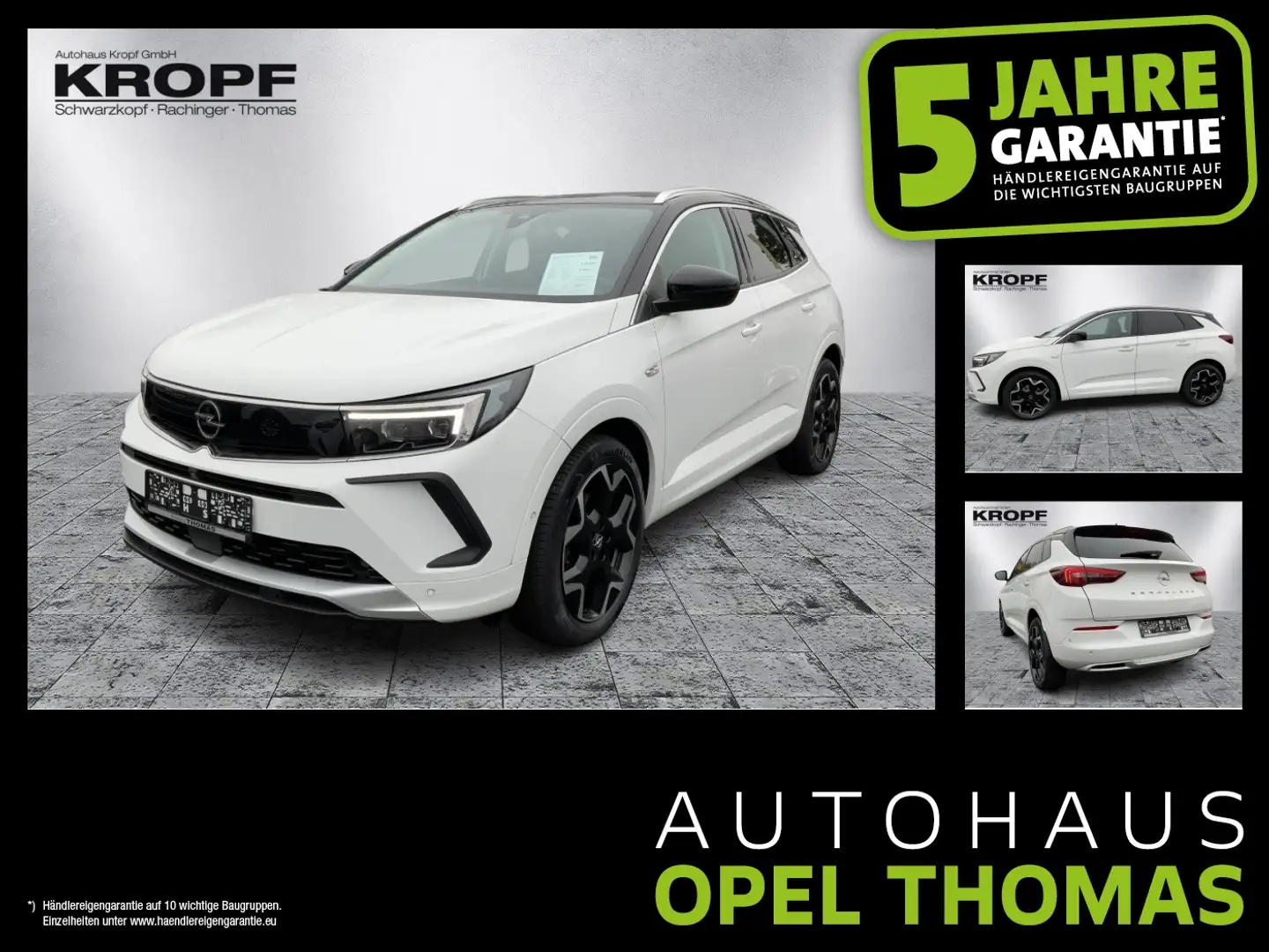 Opel Grandland 1.2 T Ultim FIN ab 2,99% LED+Navi+SHZ Blanc - 1