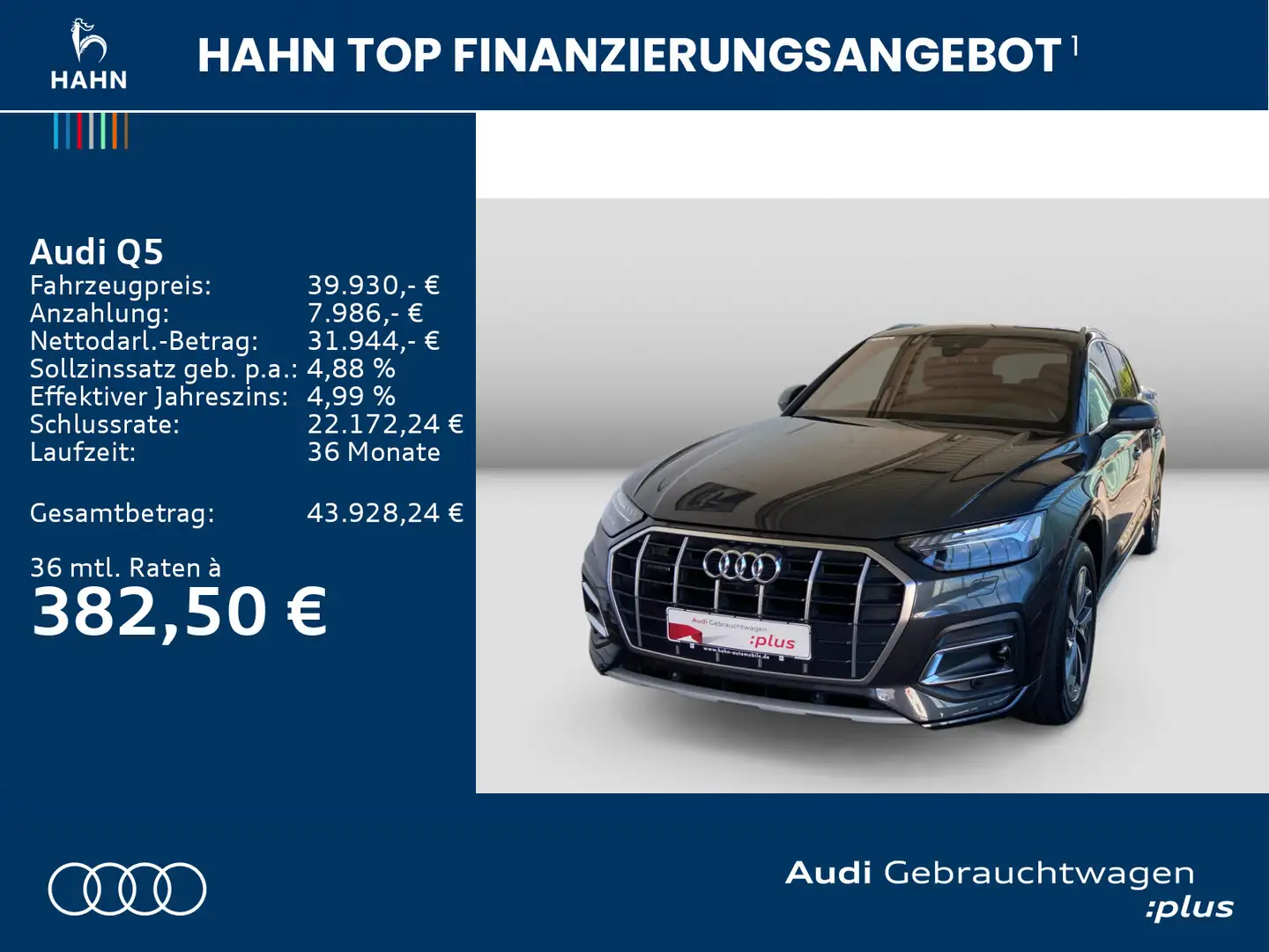 Audi Q5 advanced 45TFSI qua S-tronic Pano 360° AHK Ma Grau - 2
