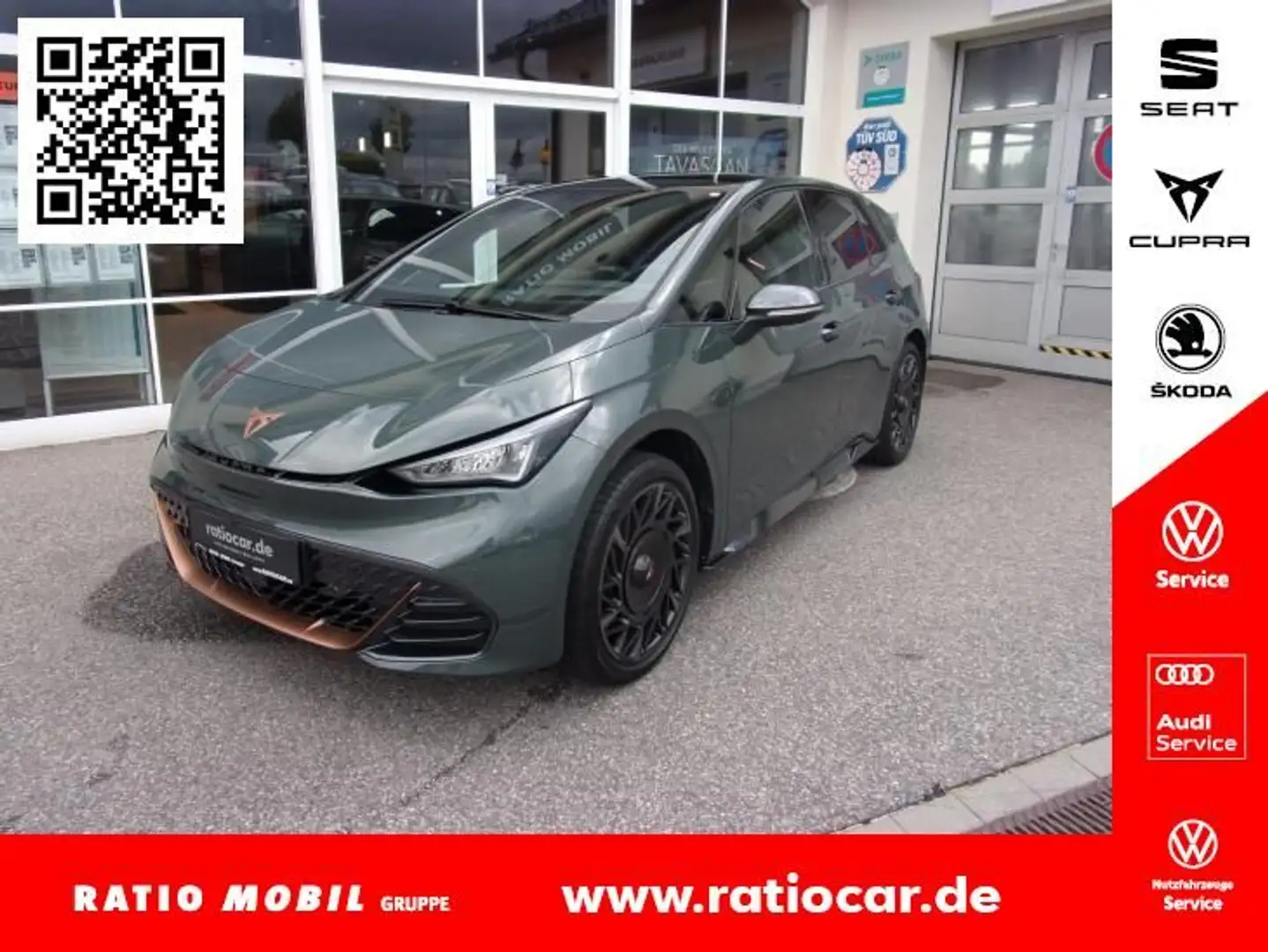 CUPRA Born BORN VZ 240 KW 79 KWH 5 J. GAR.*NAVI HEAD-UP-D. Grün - 1