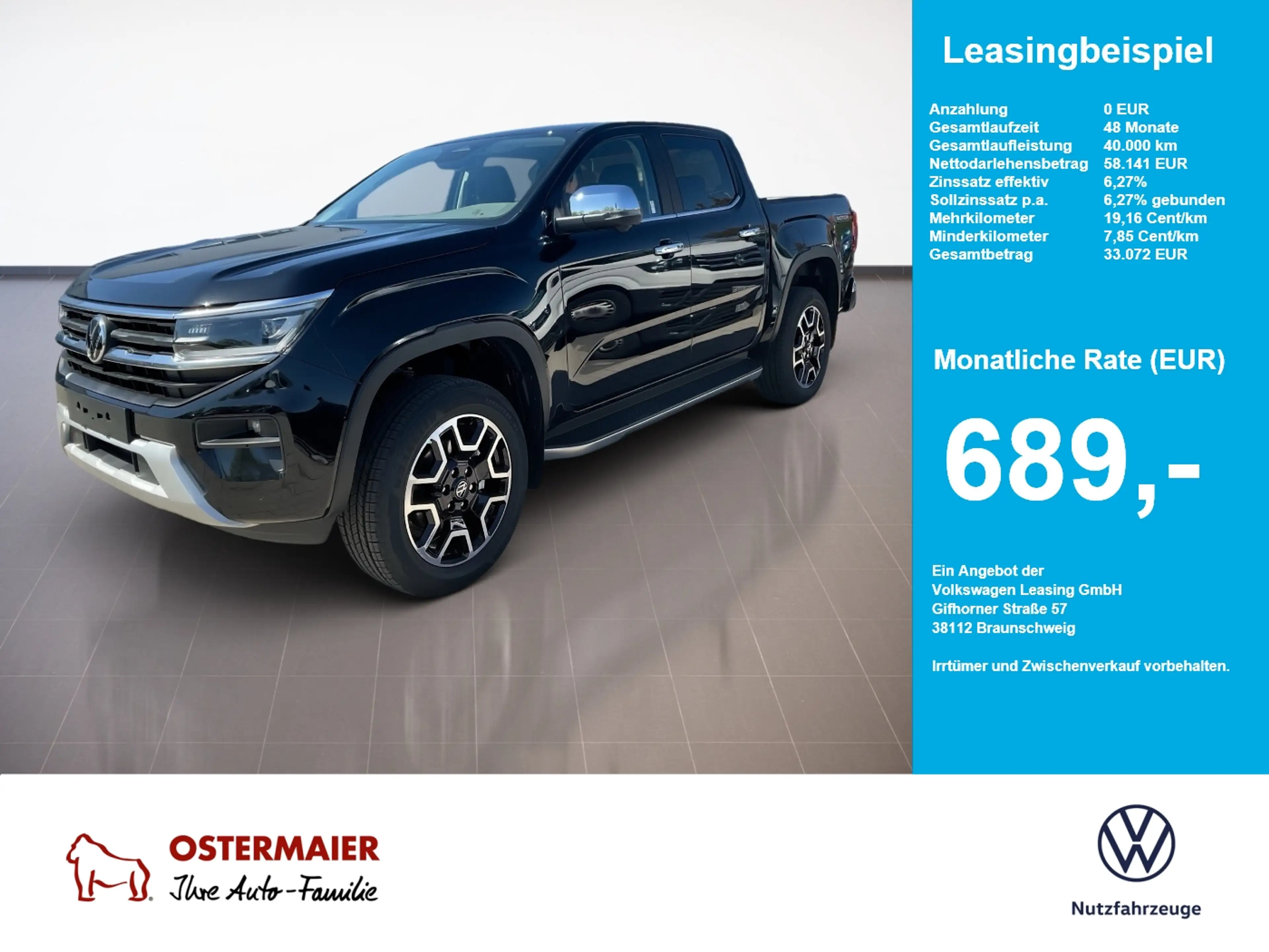 Volkswagen Amarok DoubleCab STYLE 3.0TDI 240PS AHK.NAVI.STYLING-BAR