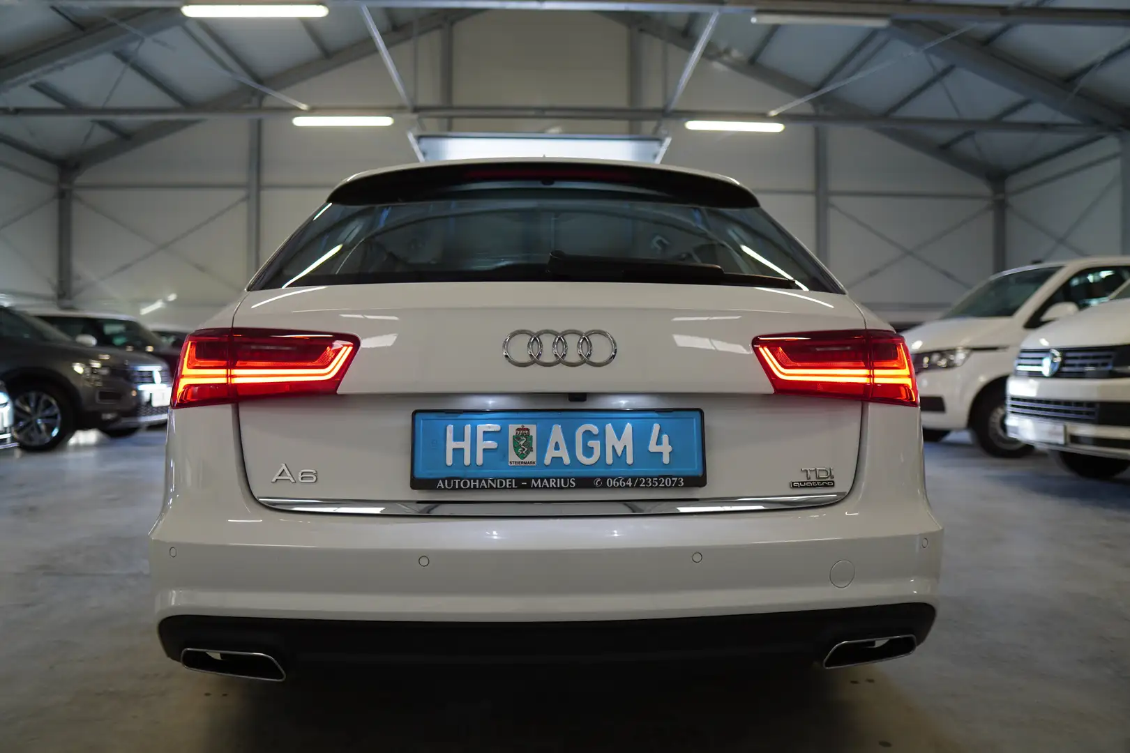 Audi A6 Avant 3,0 TDI  Diesel Quattro Sport tiptr. VOLL Wit - 2