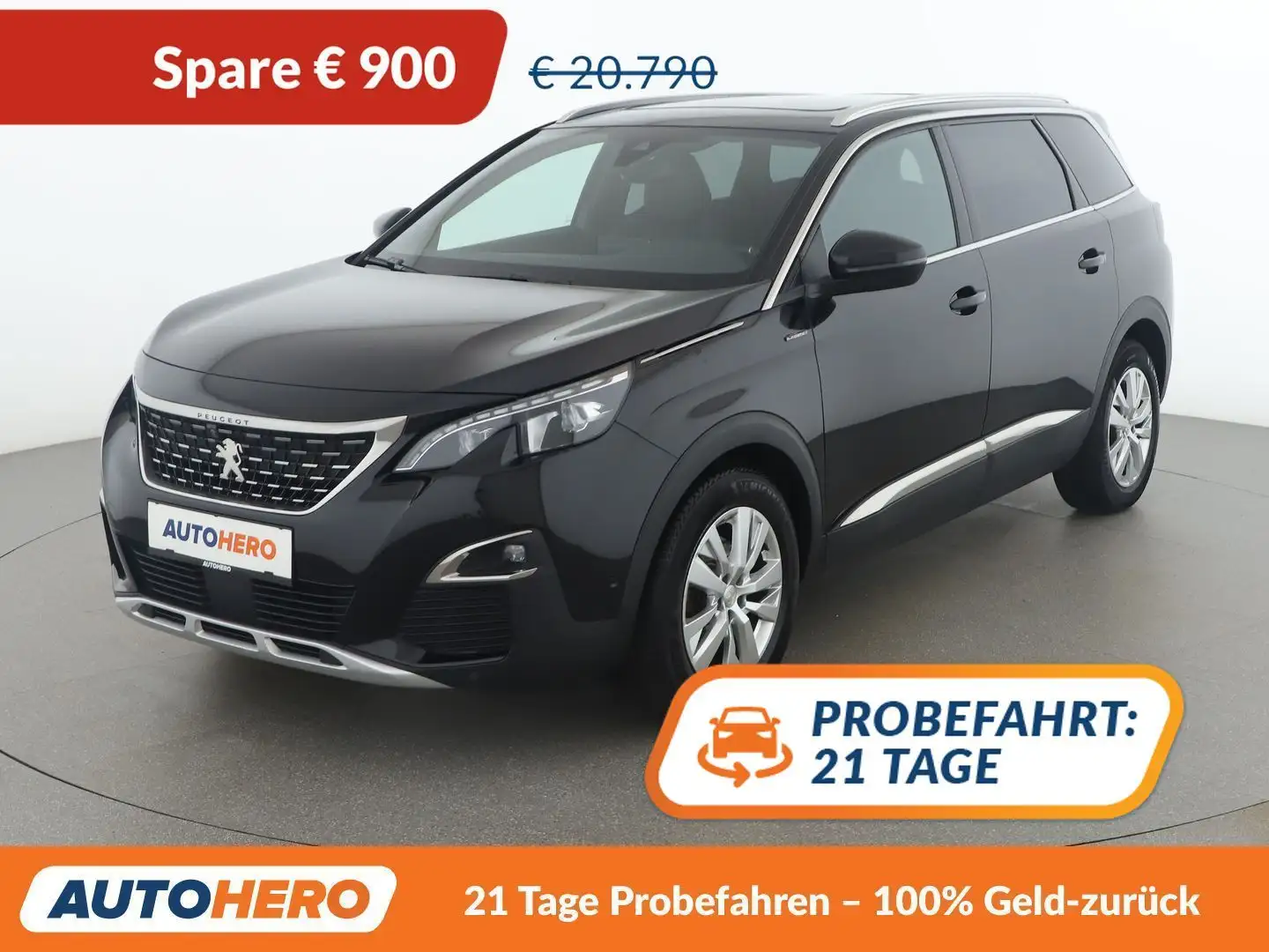 Peugeot 5008 1.5 Blue-HDi GT Line Schwarz - 1