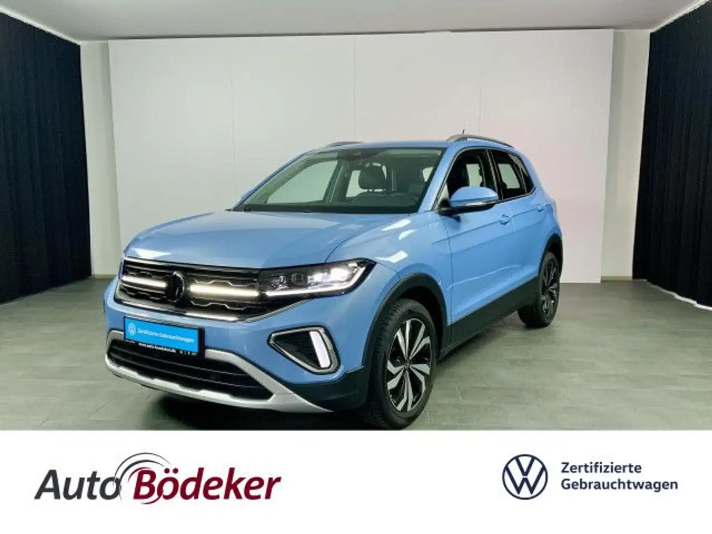 Volkswagen T-Cross 1.0 TSI 6-Gang Style Garantie b. 19.7.29 / Blau - 1