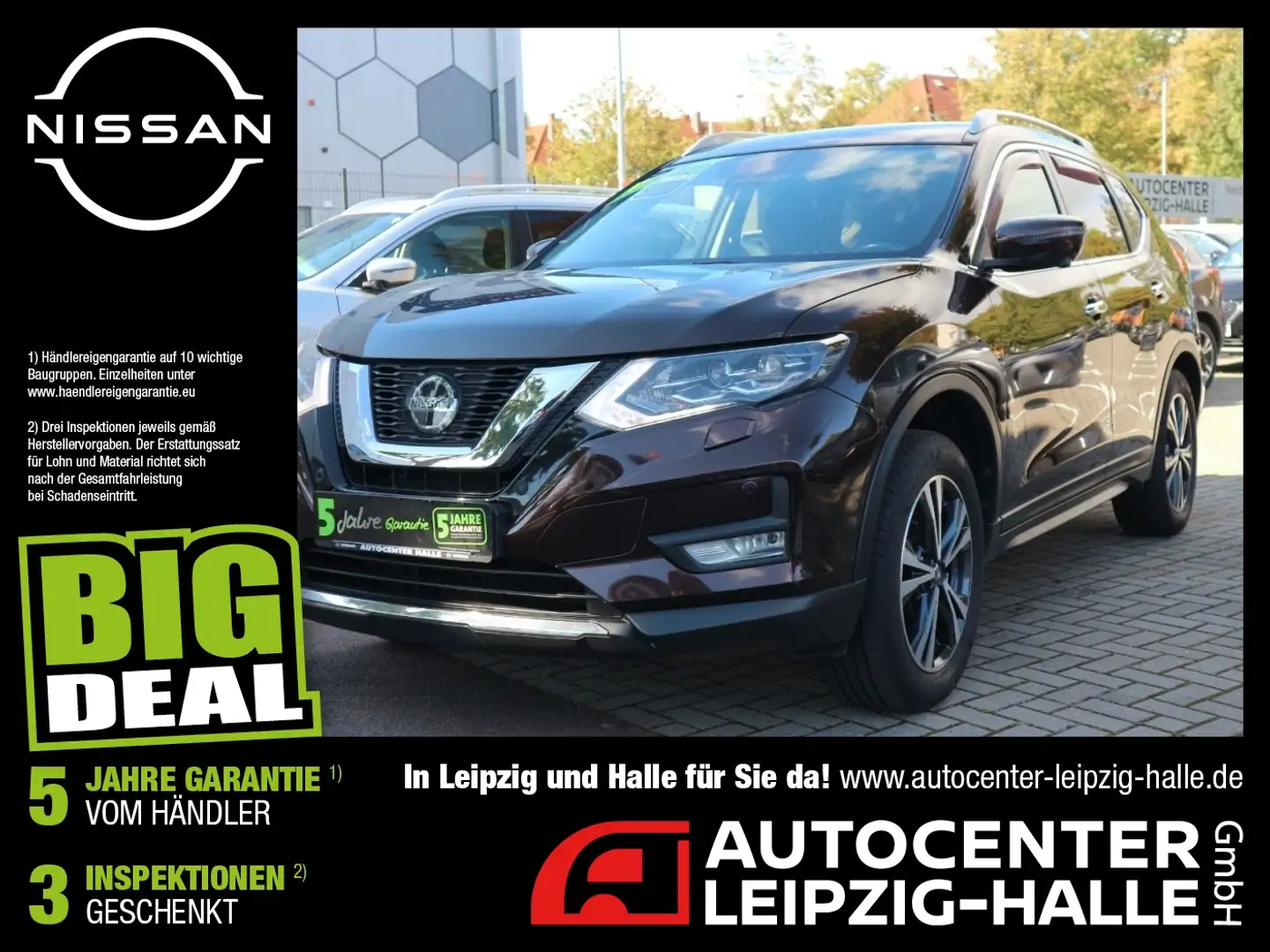 Nissan X-Trail 1.3 DIG-T TEMP N-Connecta Navi 360° AHK Brun - 1
