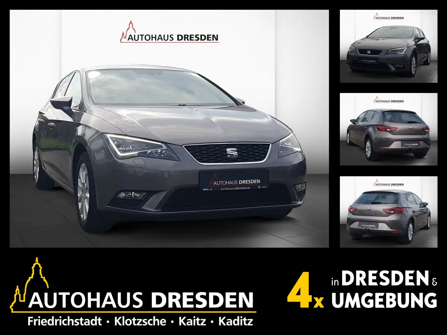 SEAT Leon 1.2 TSI Style *LED*AHK*SHZ*KLIMA* Gris - 1