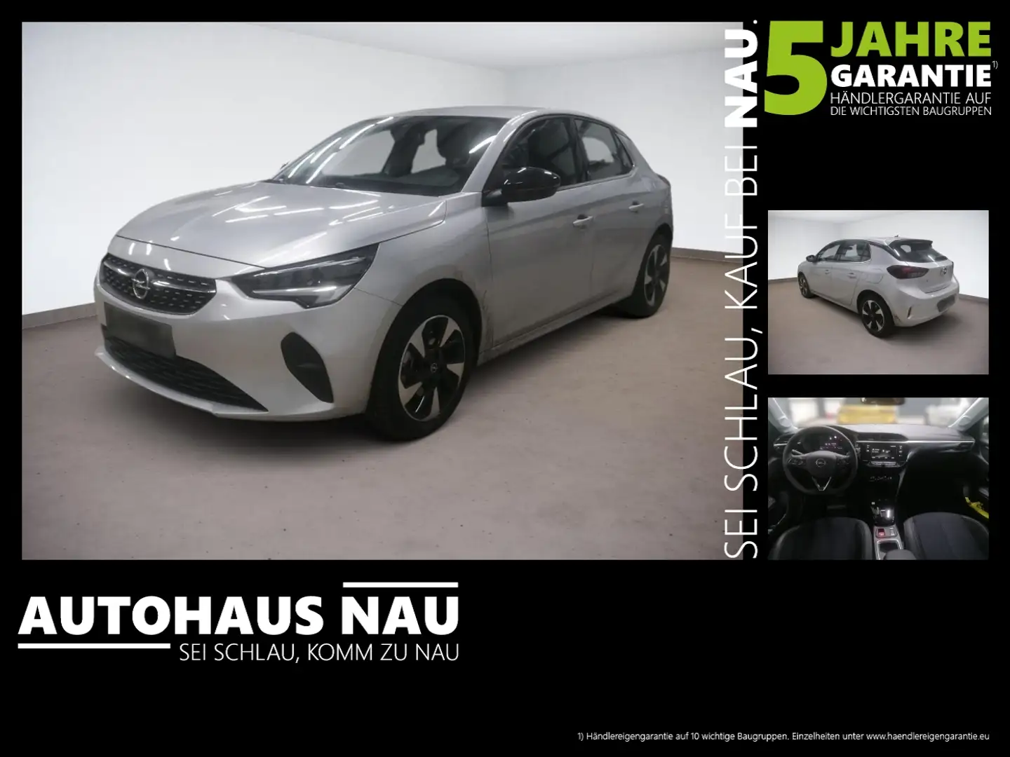 Opel Corsa F e Elegance 100% Batteriezustand Argent - 1