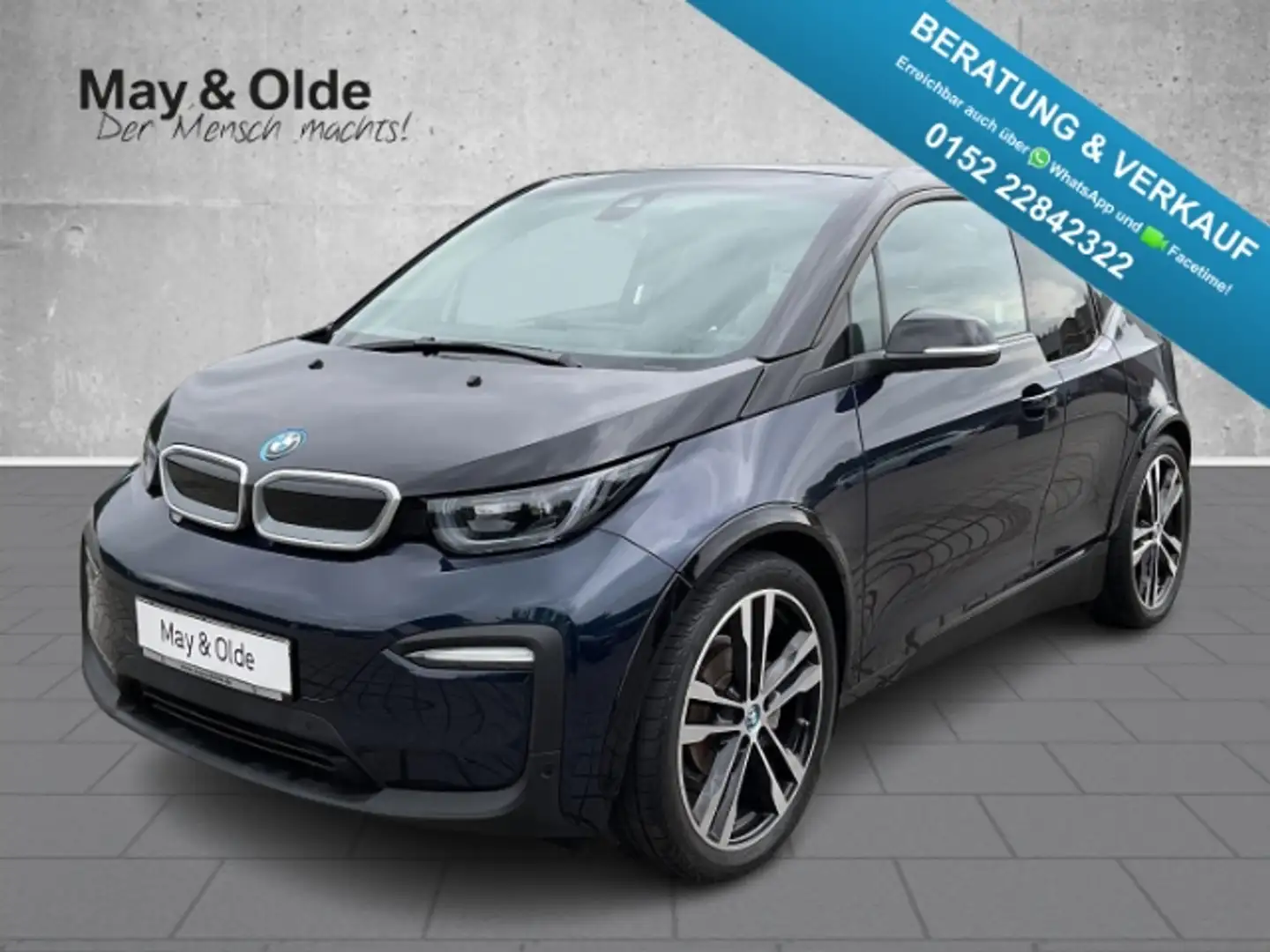 BMW i3 120Ah Sportpaket 20'' Navi Leder LED RFK ACC Blauw - 1