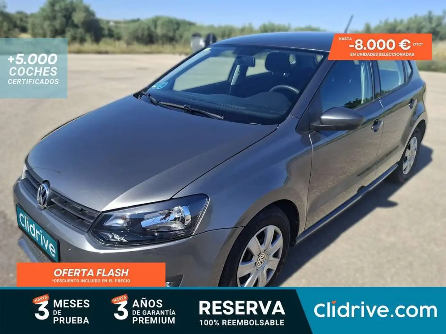 Volkswagen Polo 1.2 Advance 60 Gris - 1