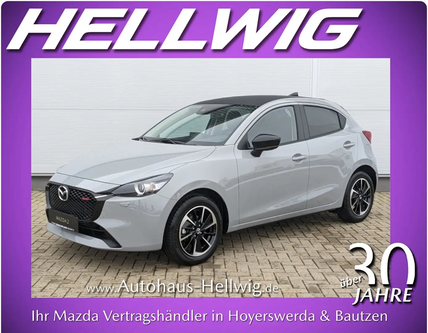 Mazda 2 SKYACTIV-G 90 Homura AKA Teilleder Kamera NEU Gris - 1