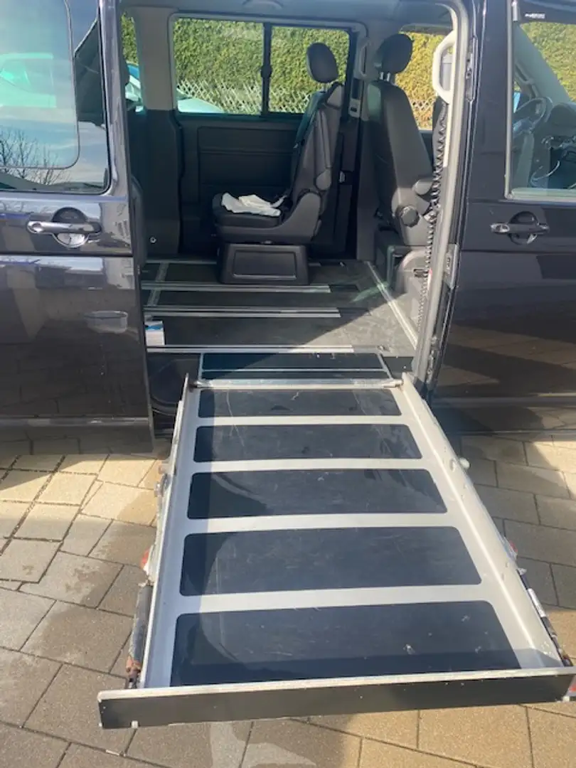 Volkswagen T5 Multivan Alcantara-Highline-Rampe-Lang-2xSch.Tü Negro - 2