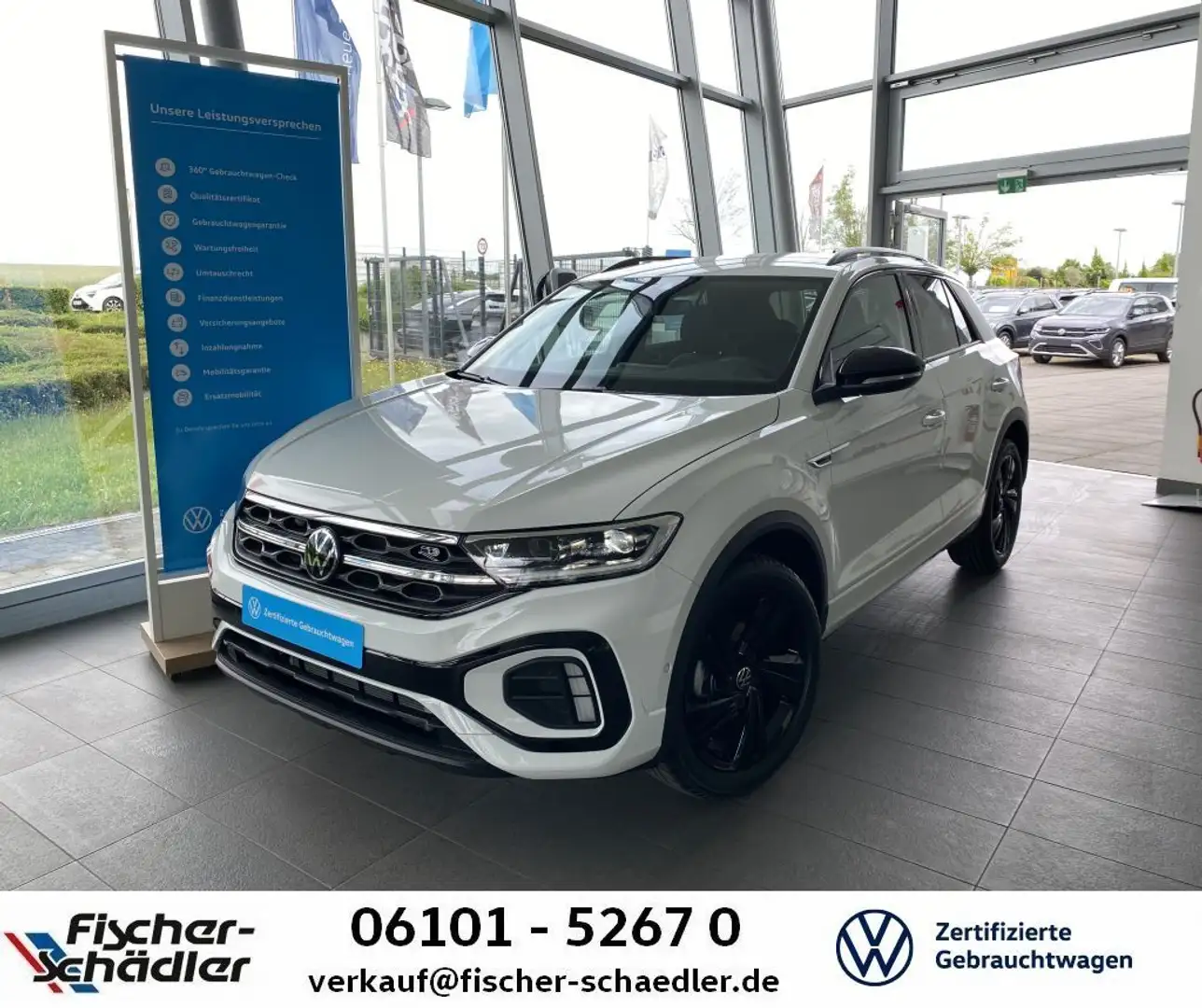 Volkswagen T-Roc T-ROC R-Line 1.5TSI*DSG*RLine*BlackStyle*AHK*Nav Weiß - 1