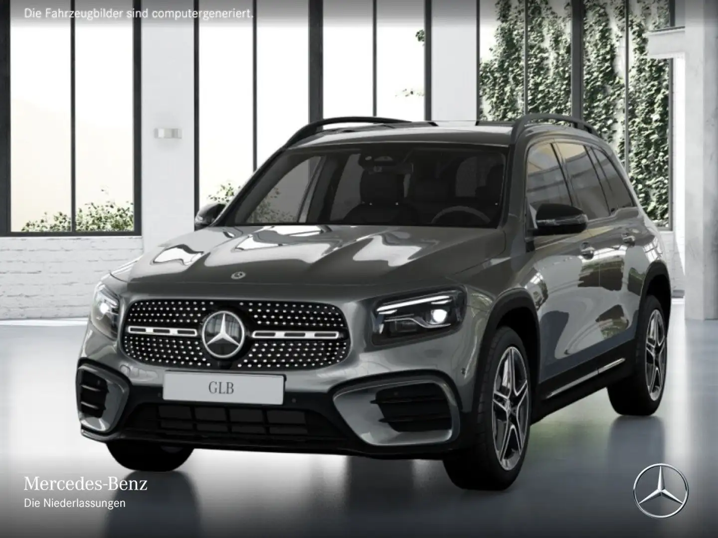 Mercedes-Benz GLB 200 AMG+NIGHT+PANO+360°+AHK+MULTIBEAM+19"+7G Grau - 2