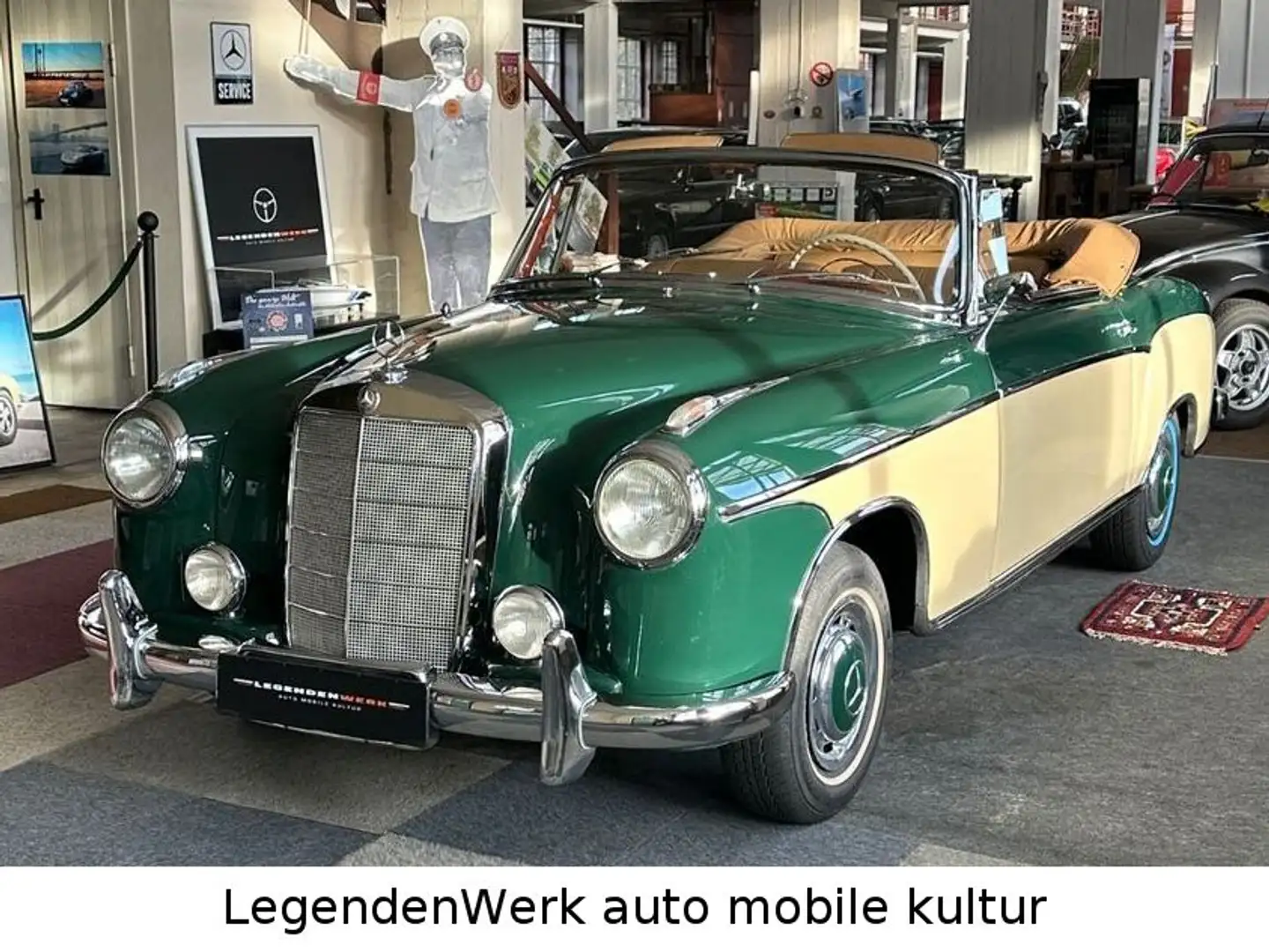 Mercedes-Benz 220 S 180 PONTON CABRIOLET Classic A. Note 1- Зелений - 1