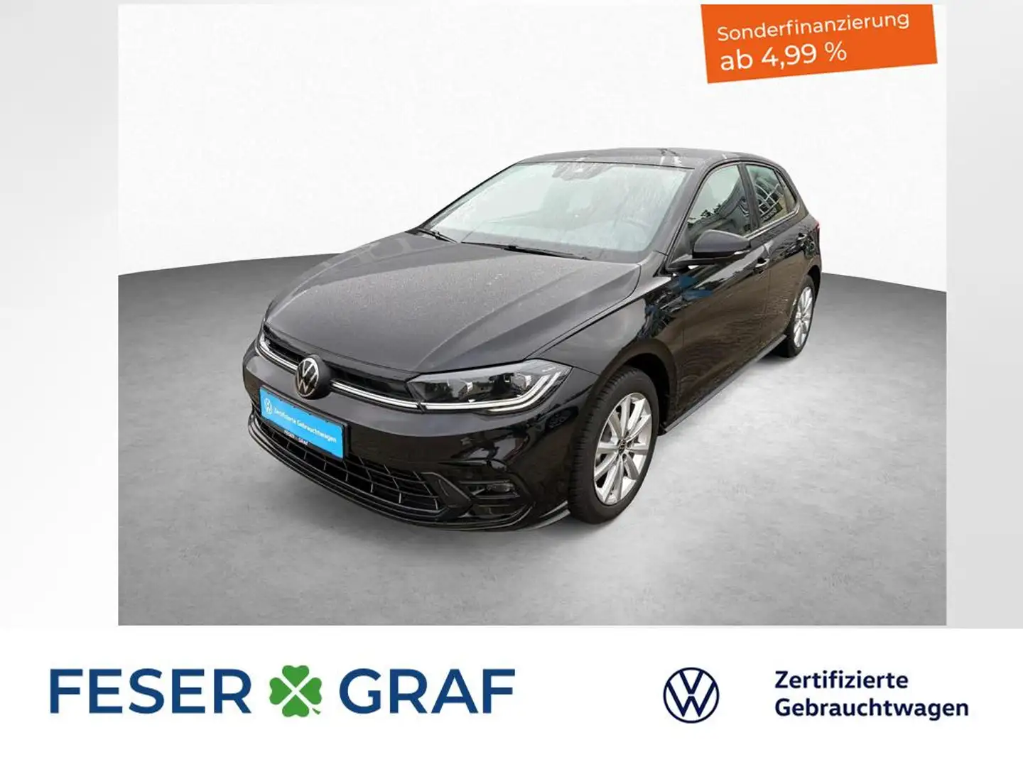 Volkswagen Polo R-Line 1.0 TSI 7-DSG KAMERA NAVI KLIMA LED Schwarz - 1