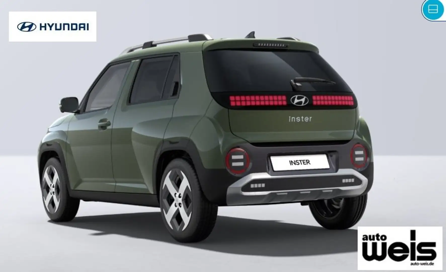 Hyundai Inster PRIME 49kWh TECHNIK-PAKET+  Glas-Schiebedach zelena - 2