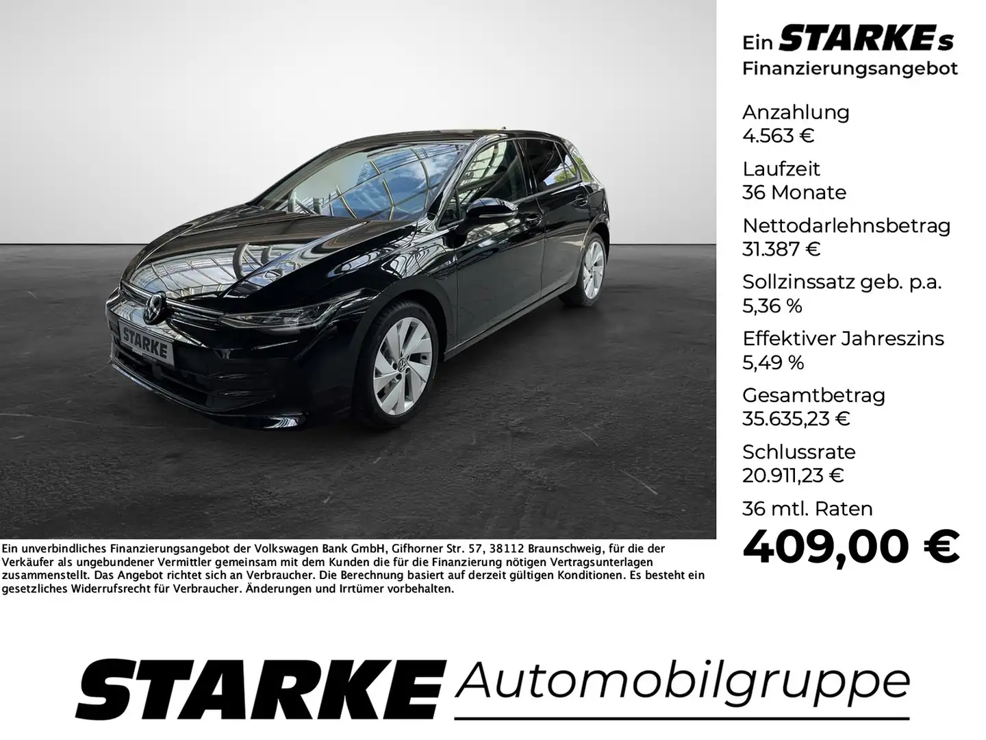 Volkswagen Golf 1.5 TSI DSG eHybrid Life Schwarz - 1