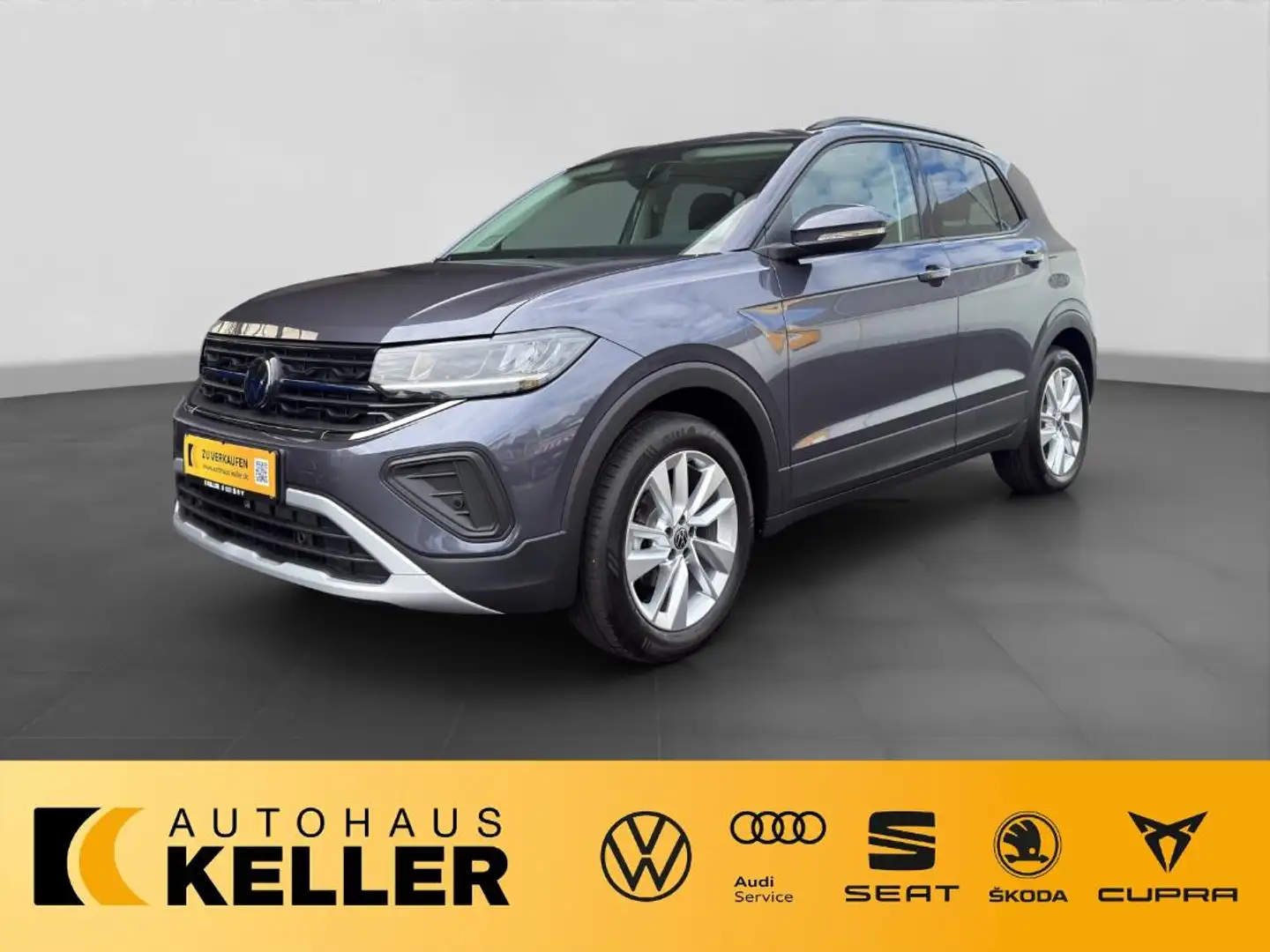 Volkswagen T-Cross Life 1.0 TSI DSG Life Kessy / Kam / IQ / Ready / SHZ / PDC / APP / LED Gris - 2