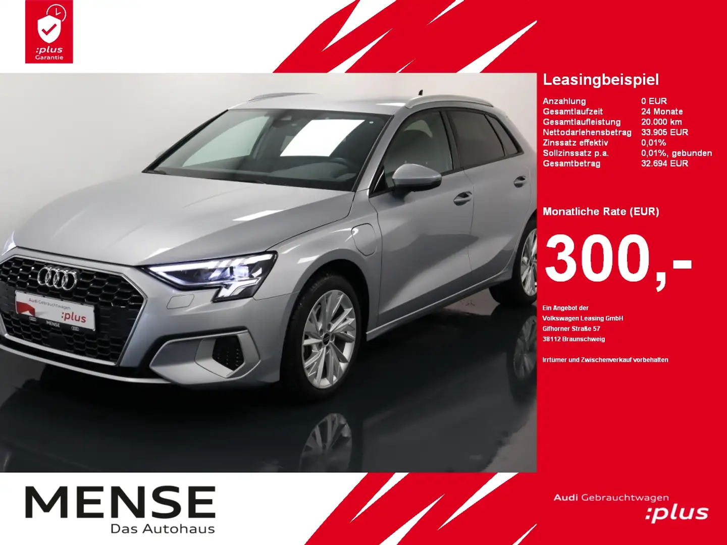 Audi A3 Sportback 40 TFSI e S tronic advanced |FLA Silber - 1