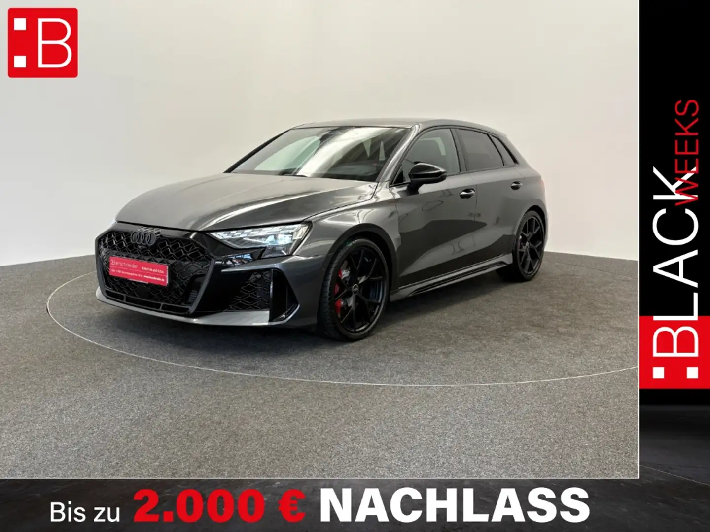 Audi RS3 Sportback GARANTIE EA8 PANO HEADUP SONOS 280KMH MA Grau - 1
