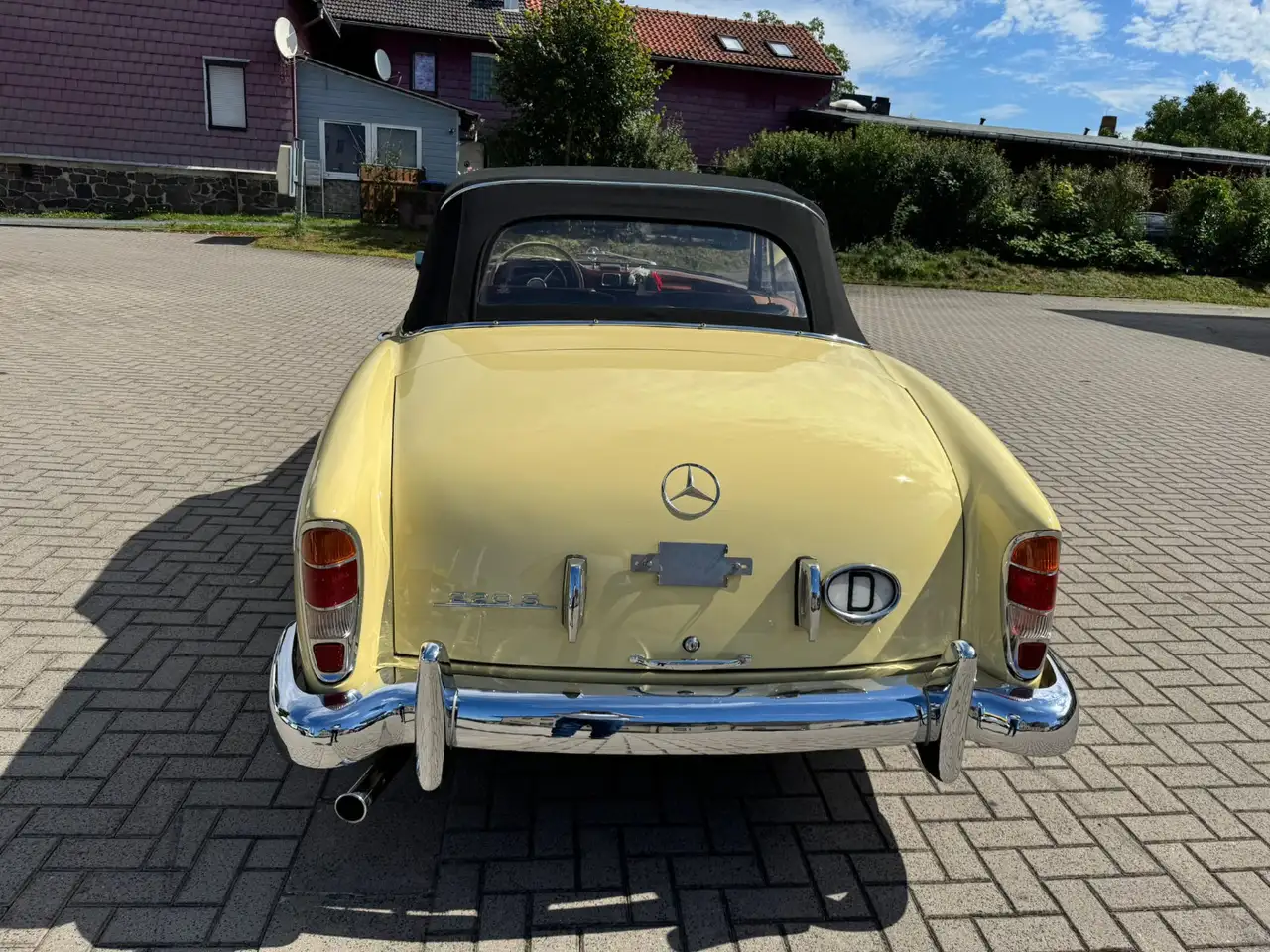 Mercedes-Benz 220 S Cabriolet Automatik Ponton Beige AUT Leder, foto 6