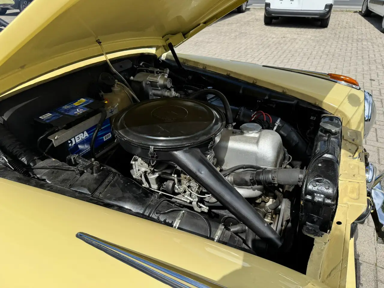 Mercedes-Benz 220 S Cabriolet Automatik Ponton Beige AUT Leder, foto 10