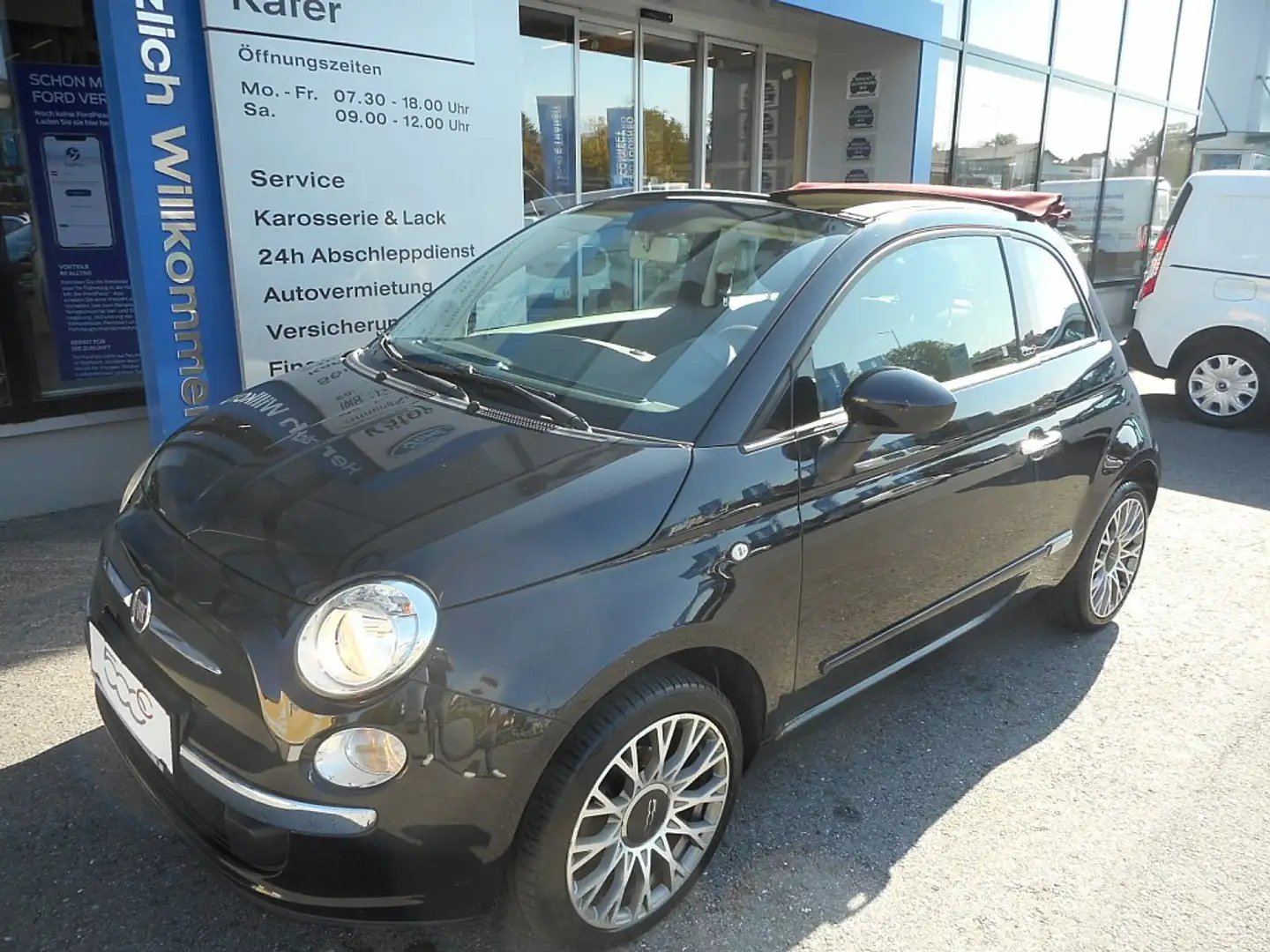 Fiat 500C 1,2 69 Lounge Schwarz - 1