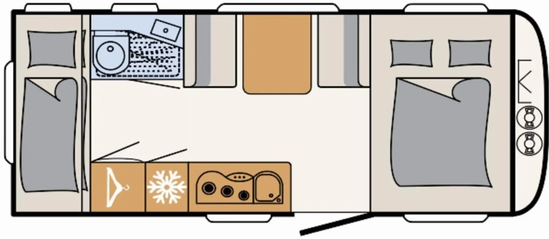 Dethleffs Aero 500 QSK Wit - 2