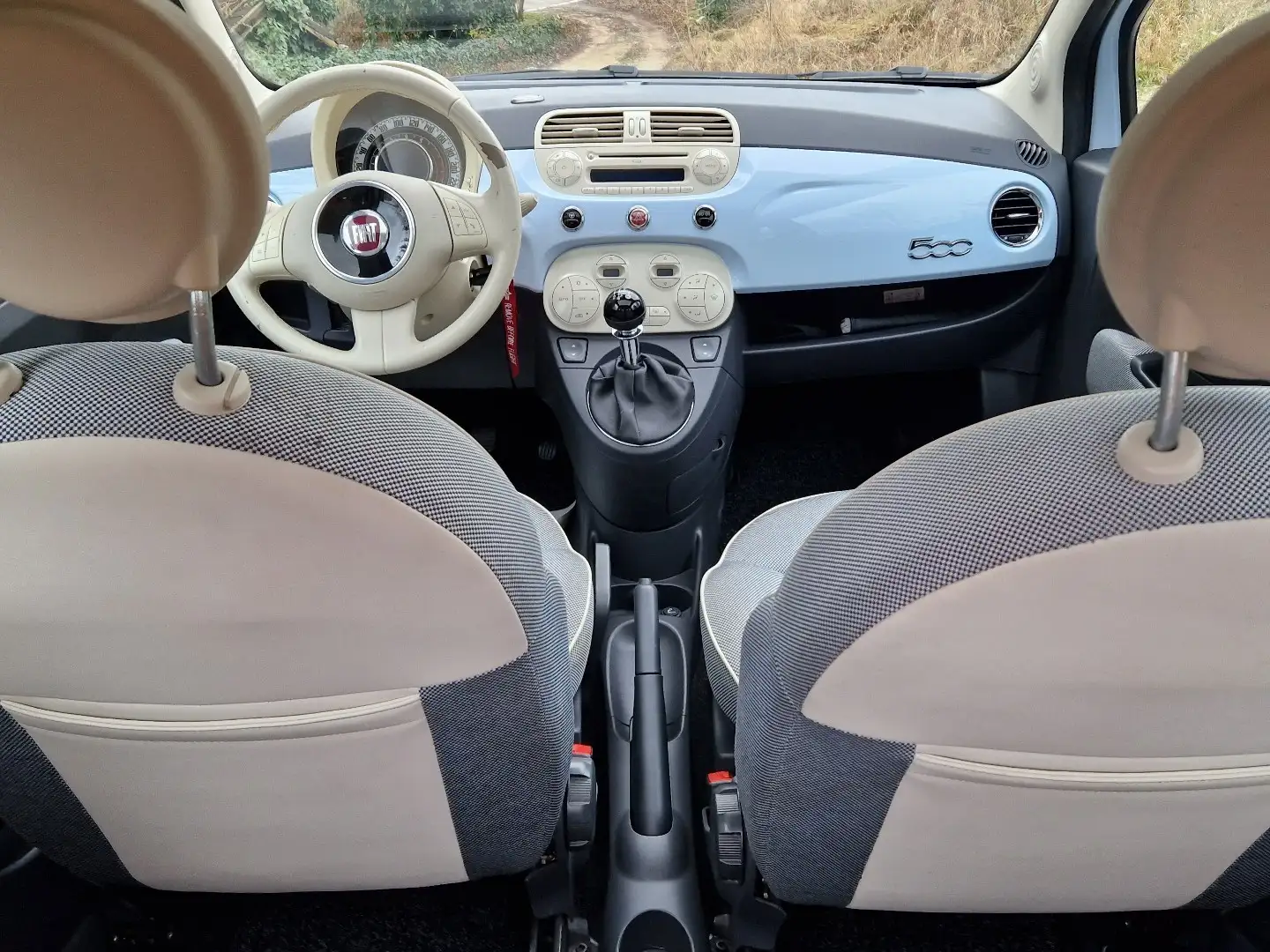 Fiat 500 1.2 Lounge Panoramadach Klimaautomatik Blau - 2