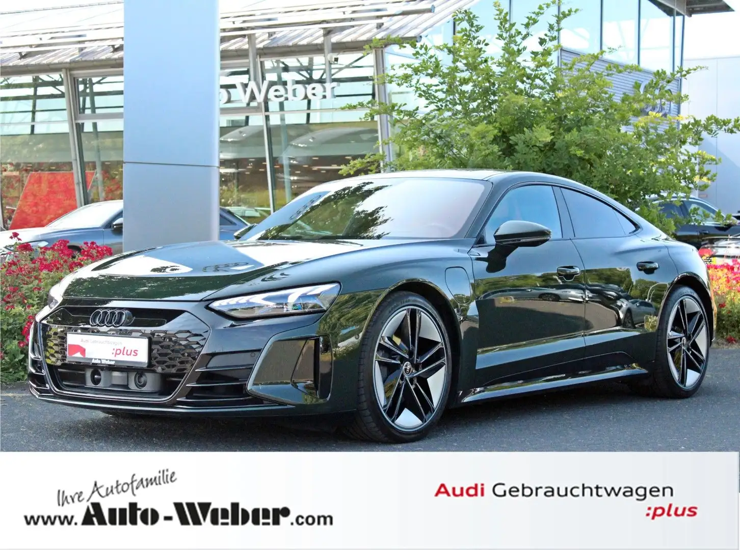 Audi e-tron GT qu BLACK GLASDACH B&O HuD EXCLUSIVE Grün - 1