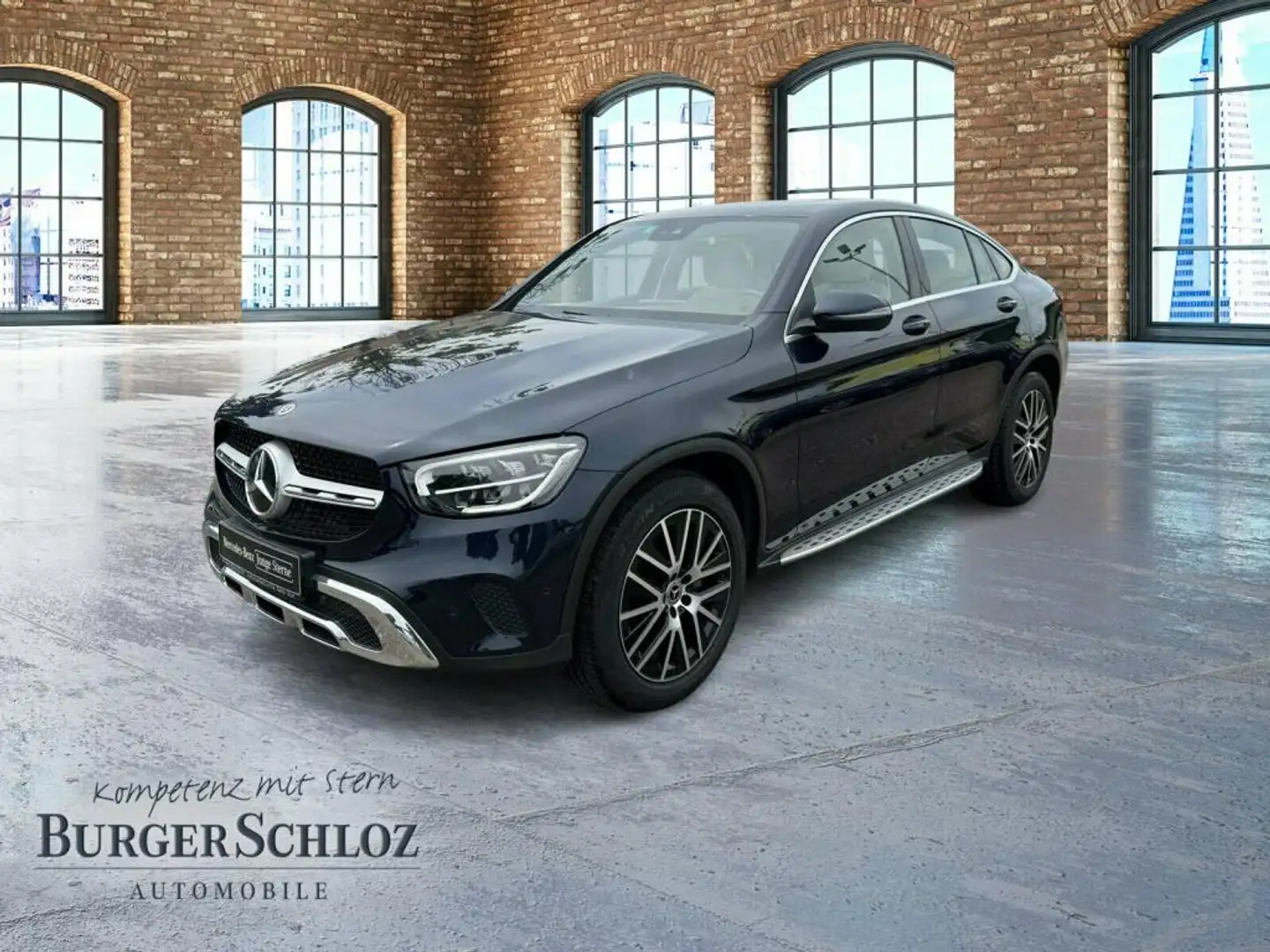 Mercedes-Benz GLC 300 d 4M Coupé Modrá - 1