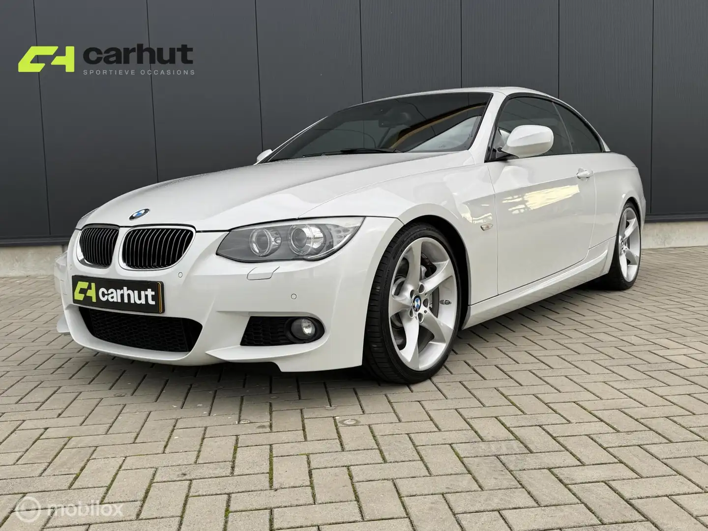 BMW 335 3-serie Cabrio 335i High Executive Blanc - 1
