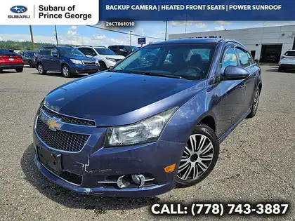 Blue 2013 Chevrolet Cruze Sedan Front-Wheel Drive 6-Speed Automatic